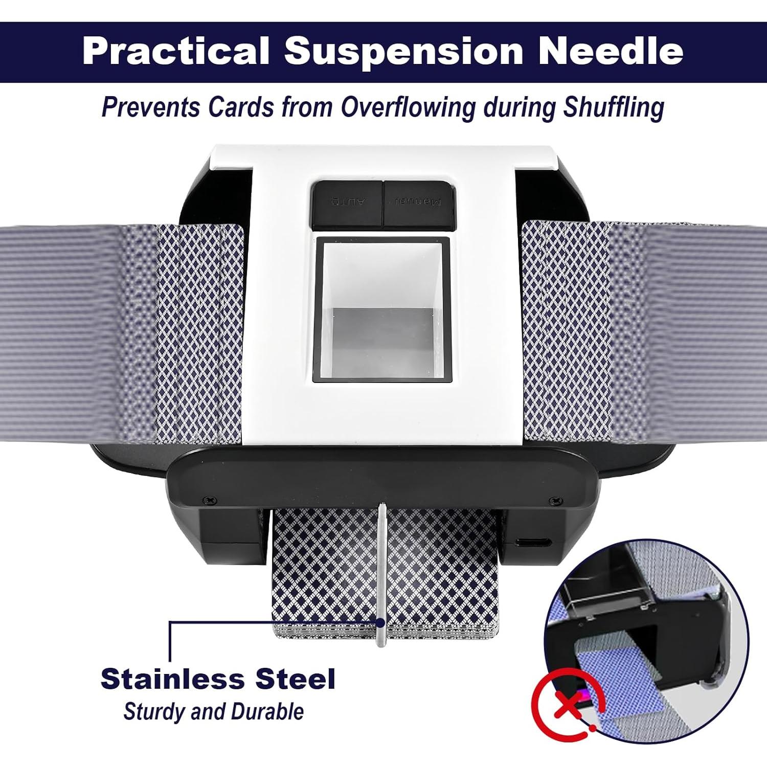 Barajador de Cartas Automático Casuenia, Recargable, 1-2 Barajas