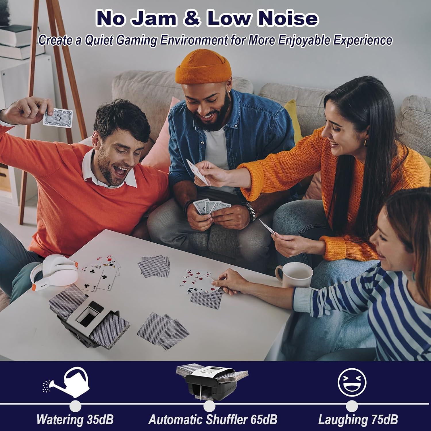 Barajador de Cartas Automático Casuenia, Recargable, 1-2 Barajas