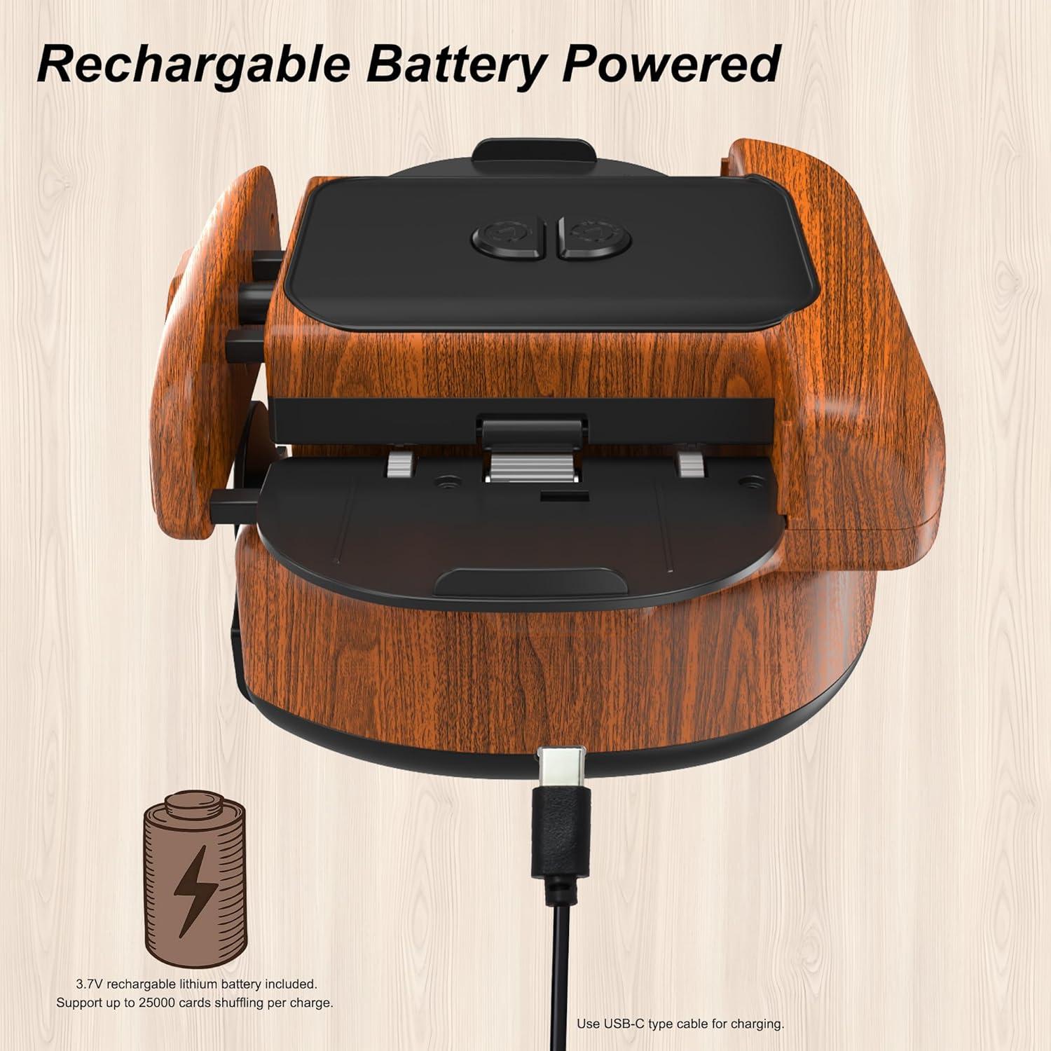 Barajador Automático de Cartas Joymanic para 2 Barajas - Silencioso y Portátil