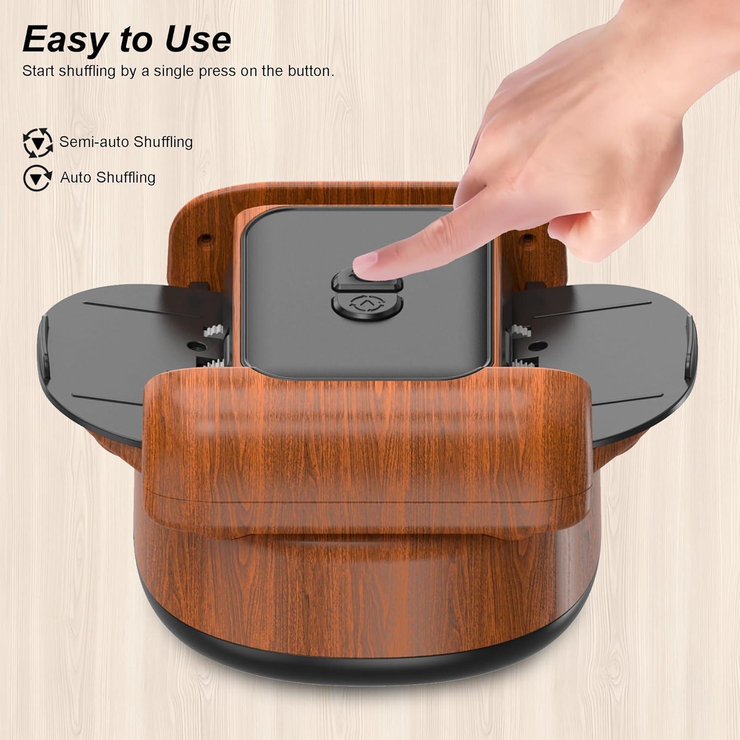 Barajador Automático de Cartas Joymanic para 2 Barajas - Silencioso y Portátil