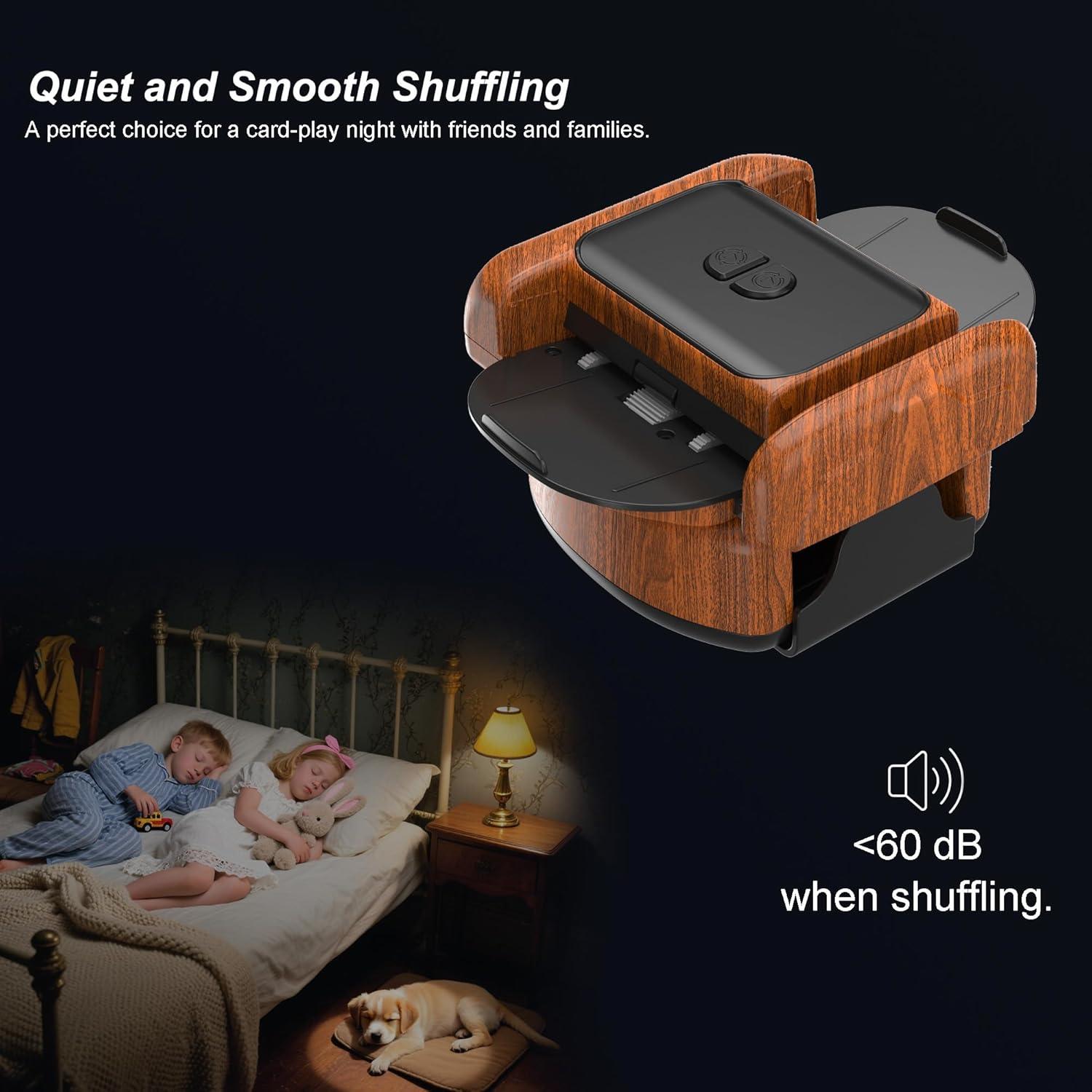 Barajador Automático de Cartas Joymanic para 2 Barajas - Silencioso y Portátil