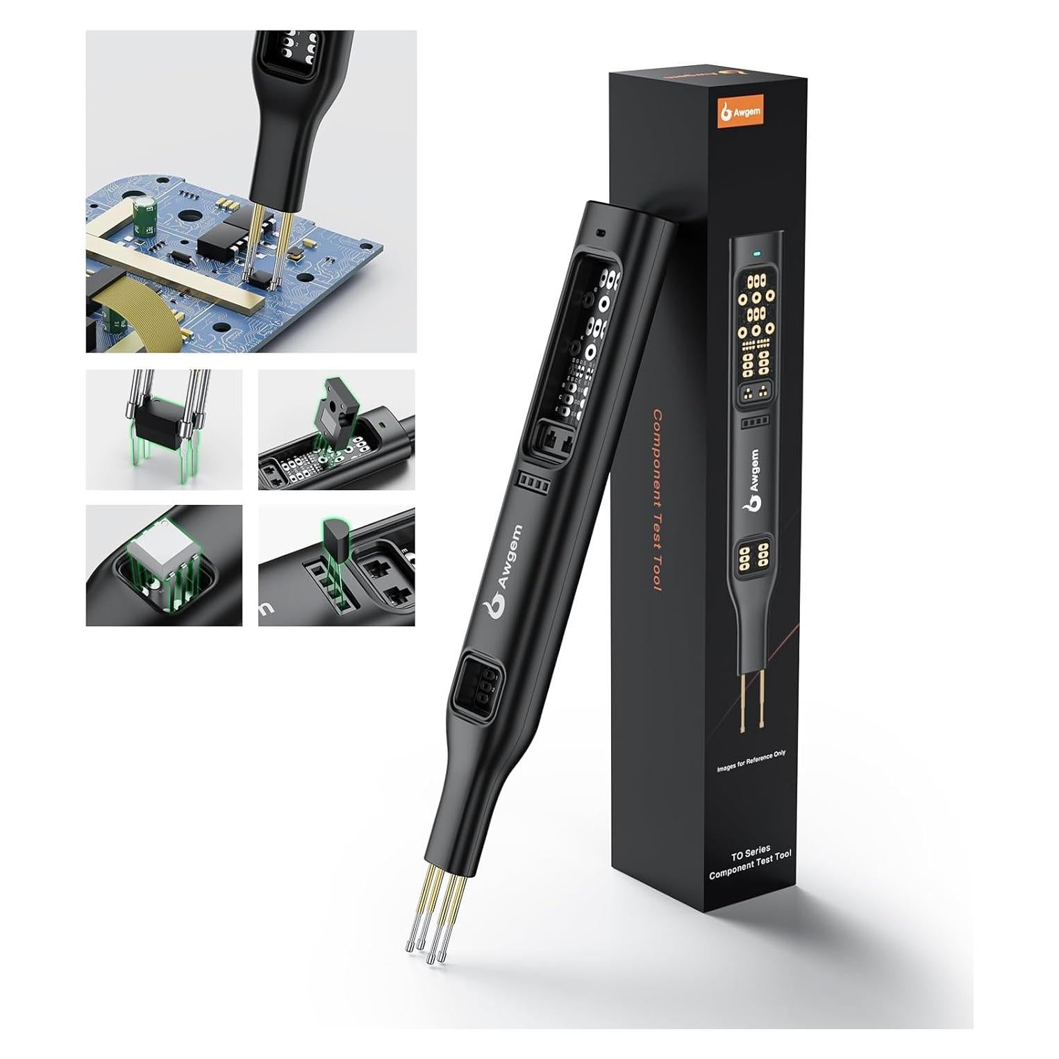 Probador de Transistores y Optoacopladores Awgem TO2p LED