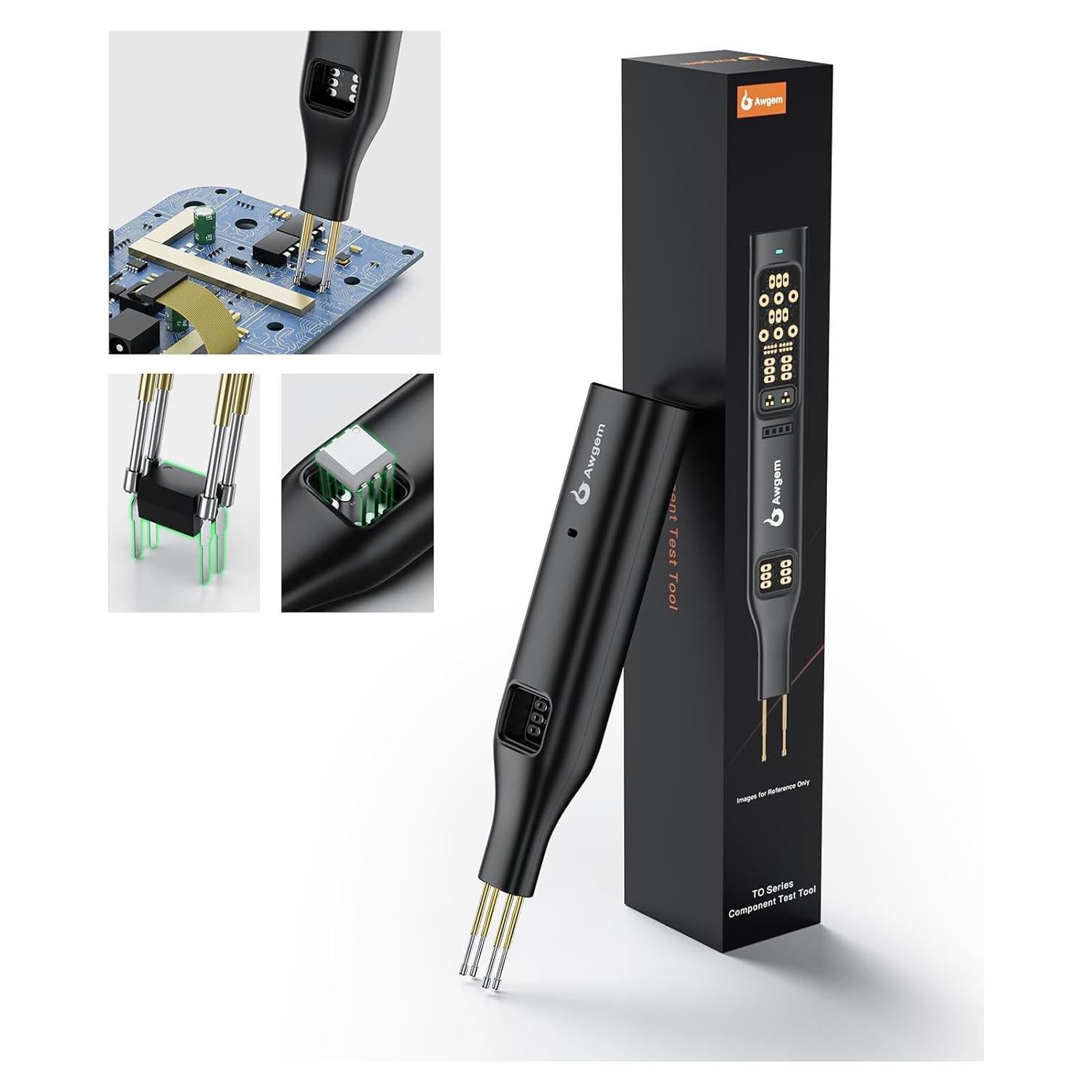 Probador de Transistores y Optoacopladores Awgem TO1p Portátil