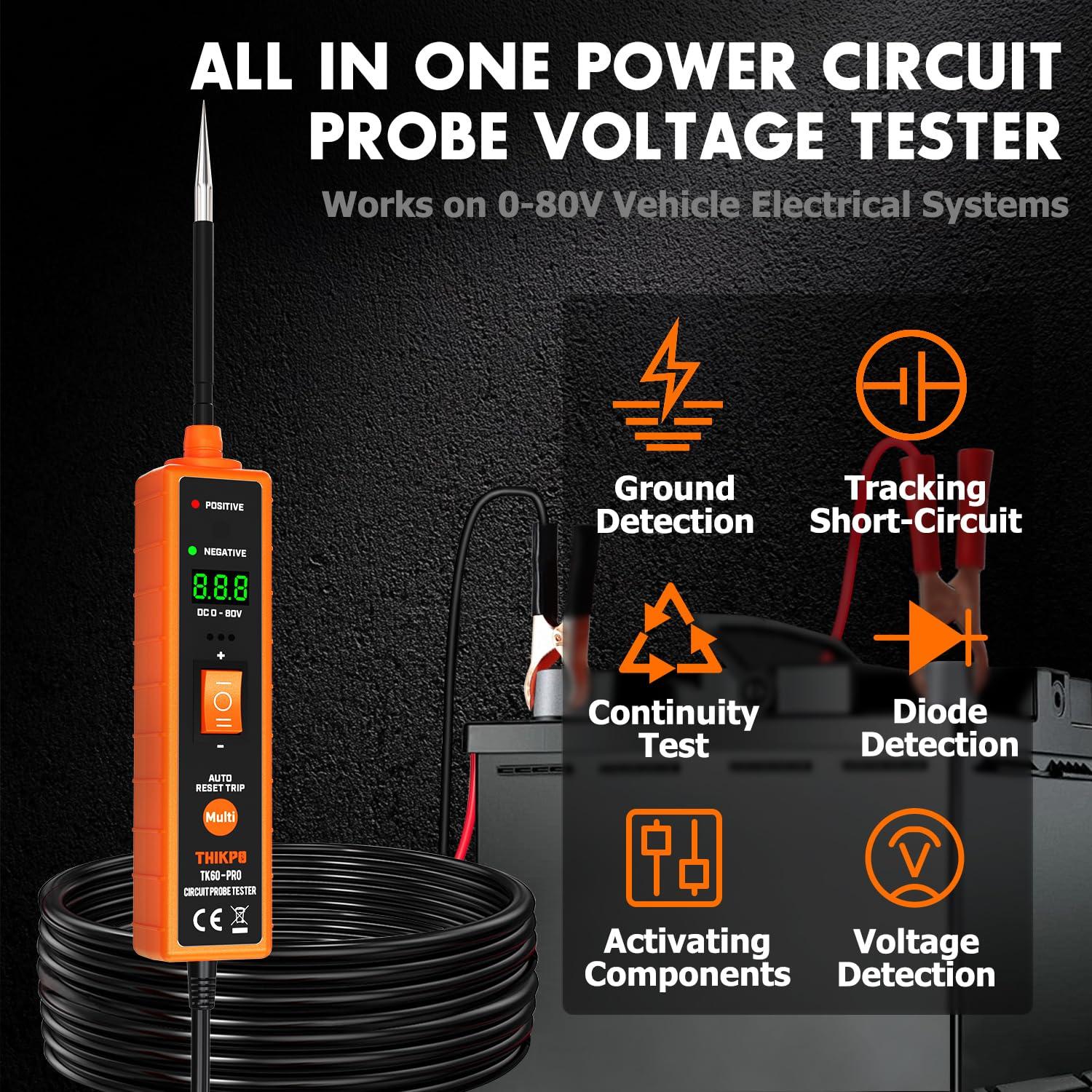 Probador de Circuito Automotriz THIKPO 6-24V DC con LCD