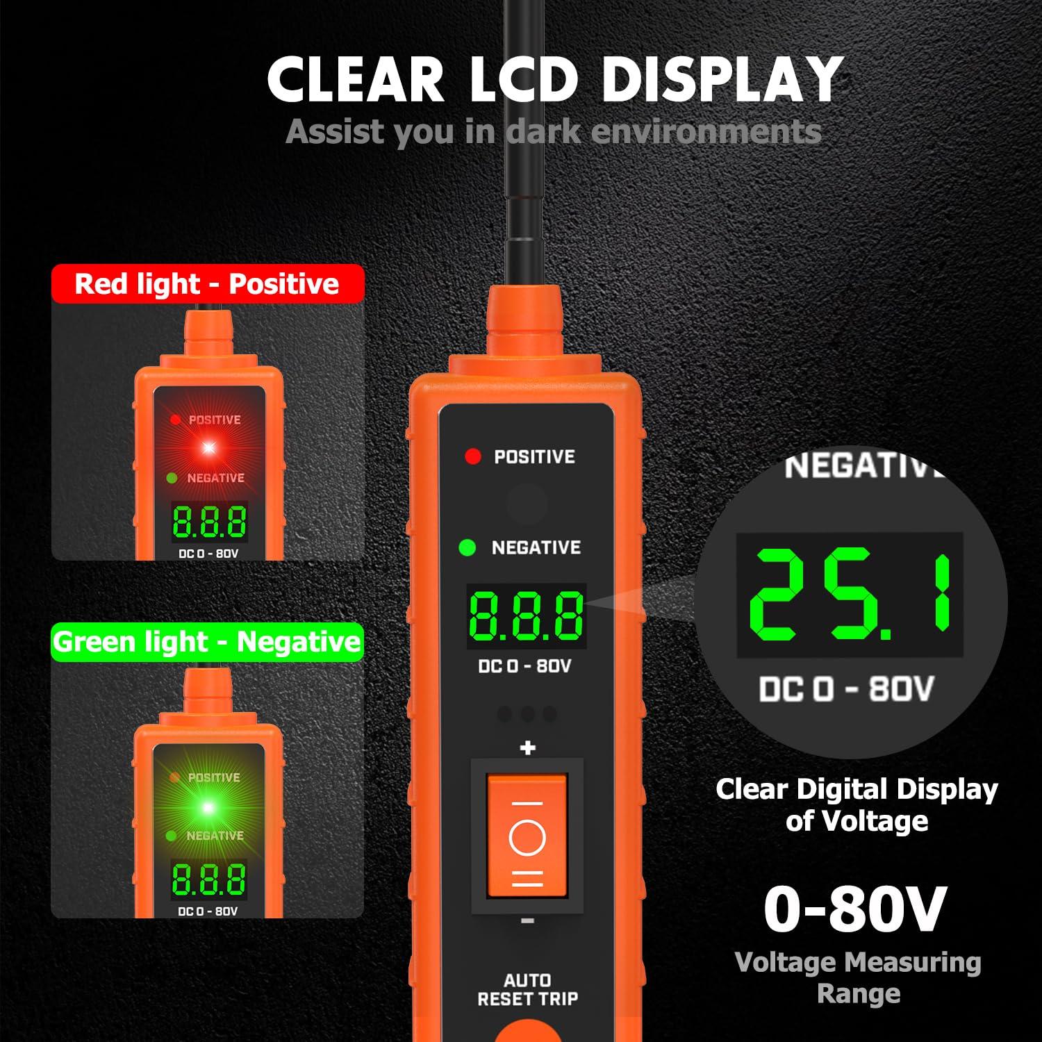 Probador de Circuito Automotriz THIKPO 6-24V DC con LCD