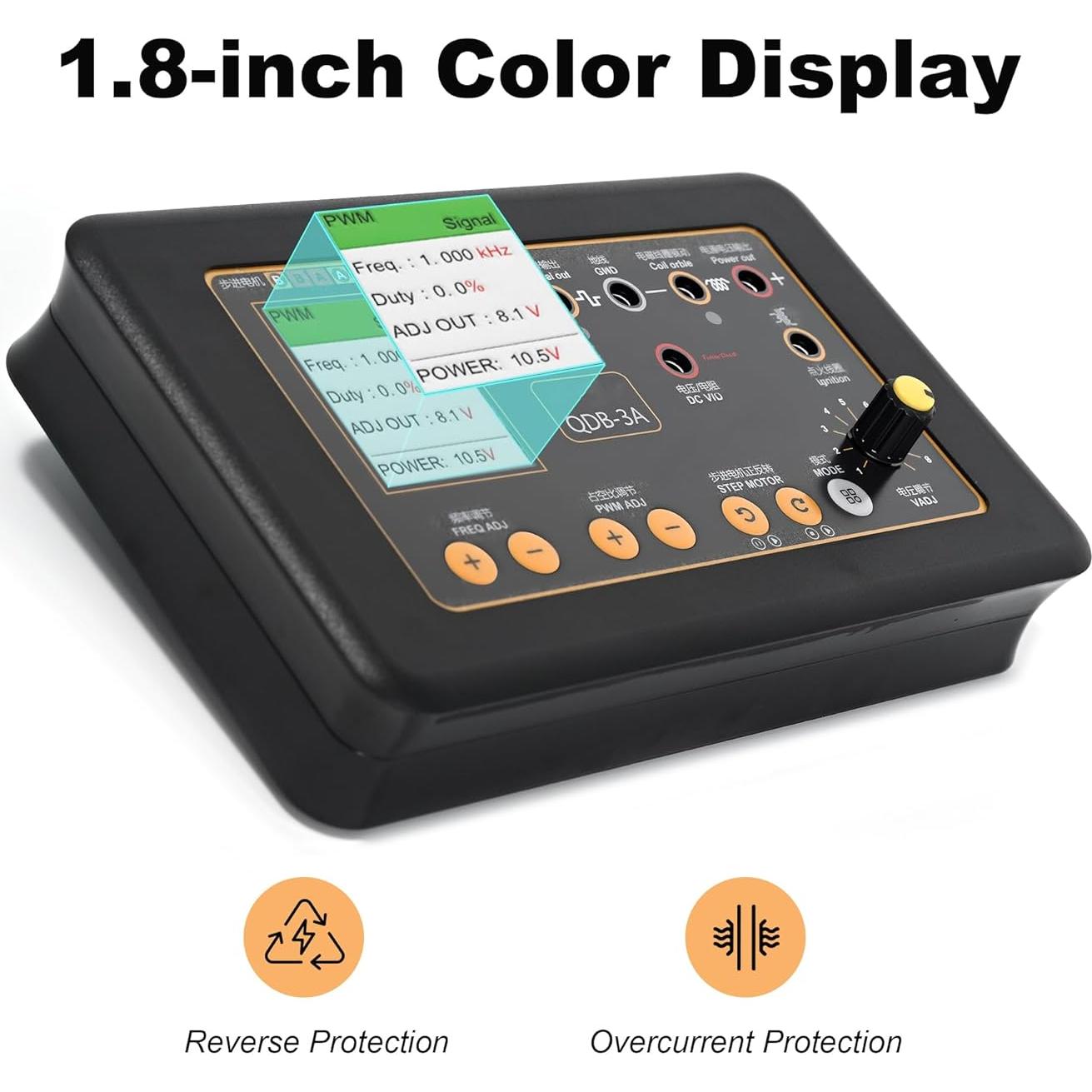 Probador de Bobina de Encendido RQG QDB-3A 12V-24V Pantalla Color