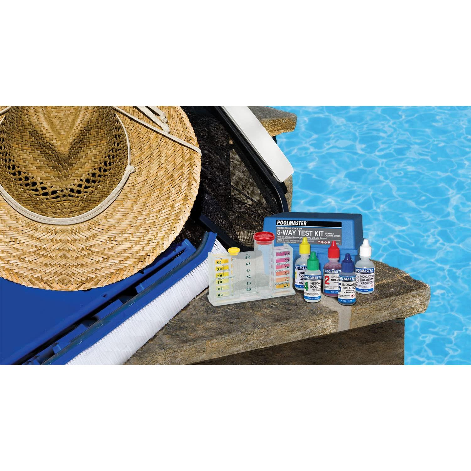 Kit de Prueba de Química de Agua Poolmaster 22270 5-Vías