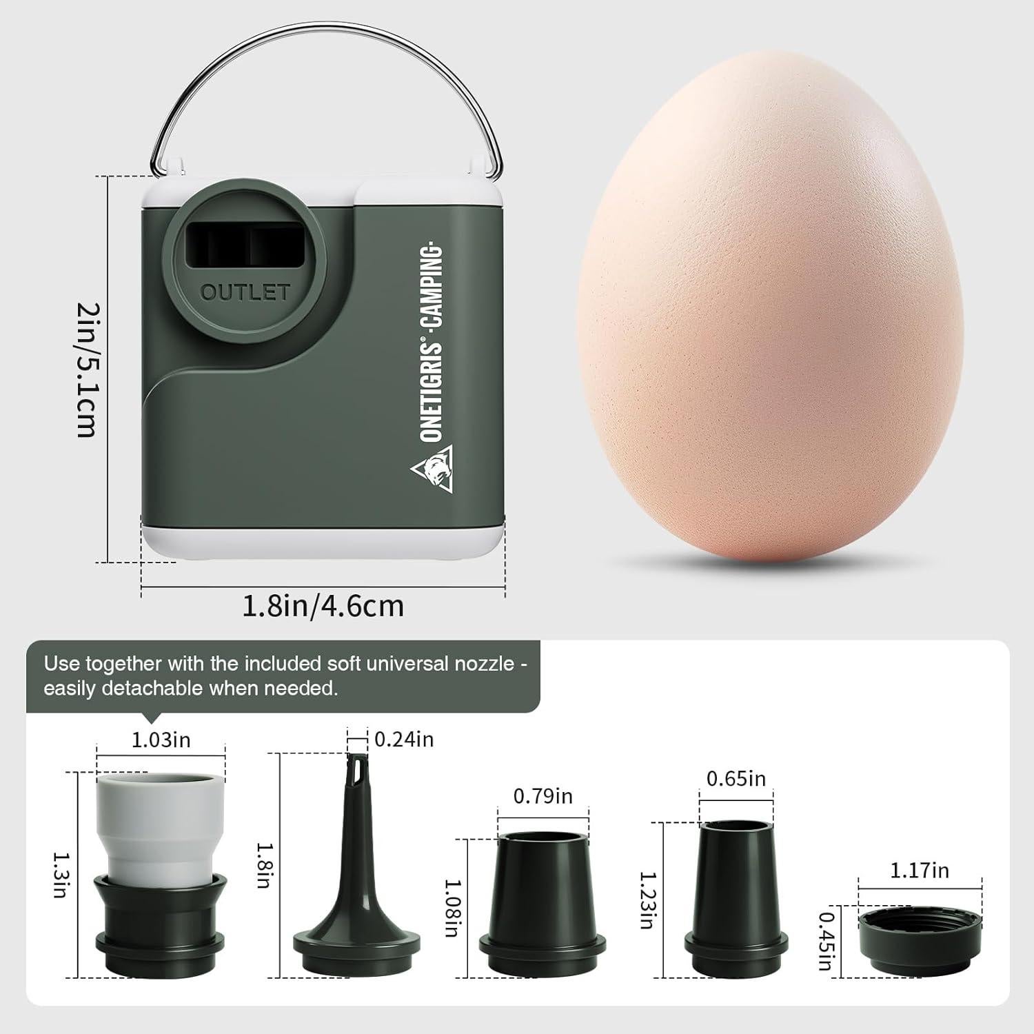 Bomba de Aire Portátil OneTigris CQB02-RG-US 2400mAh