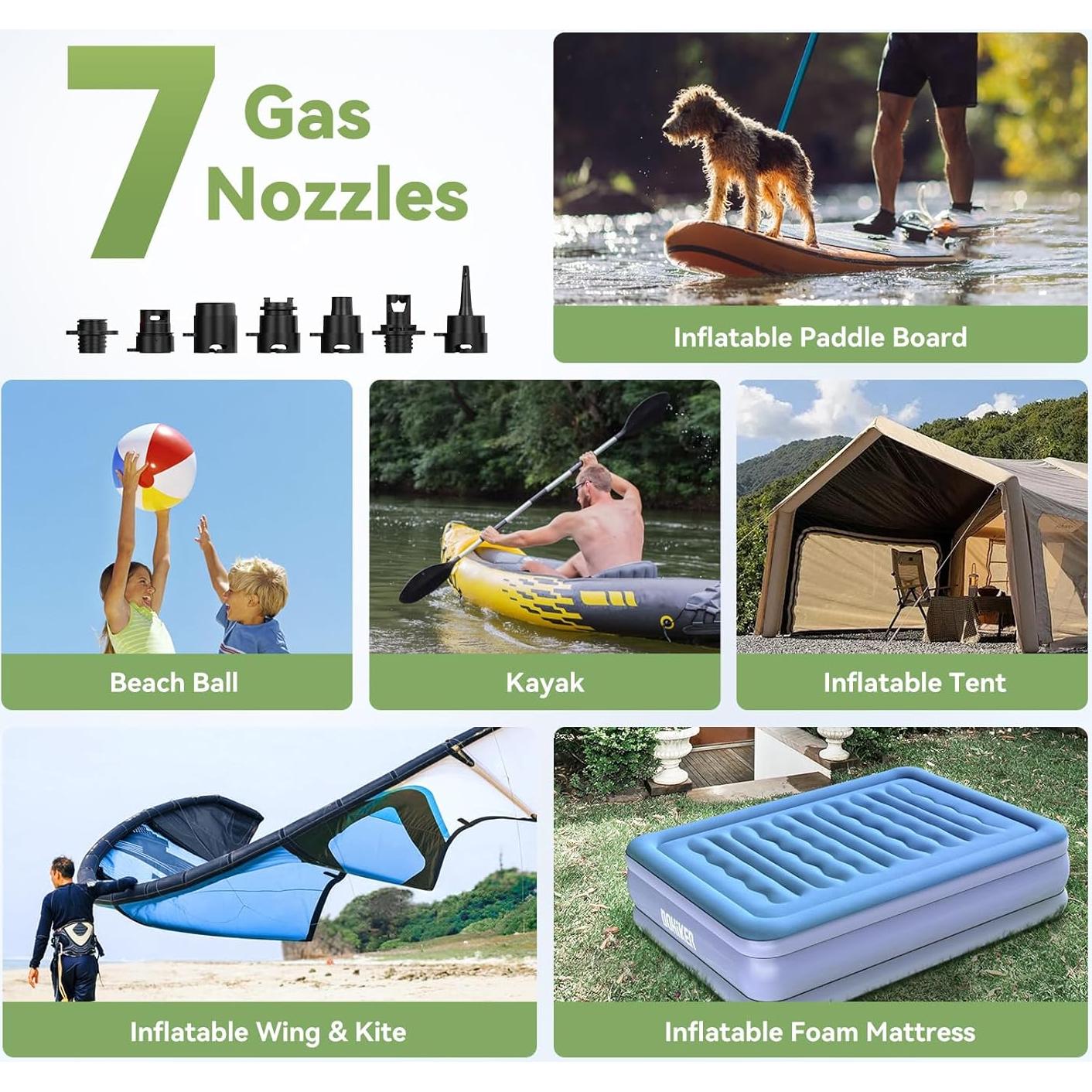 Bomba Eléctrica SUP Anoutway 20PSI Doble Etapa Compacta