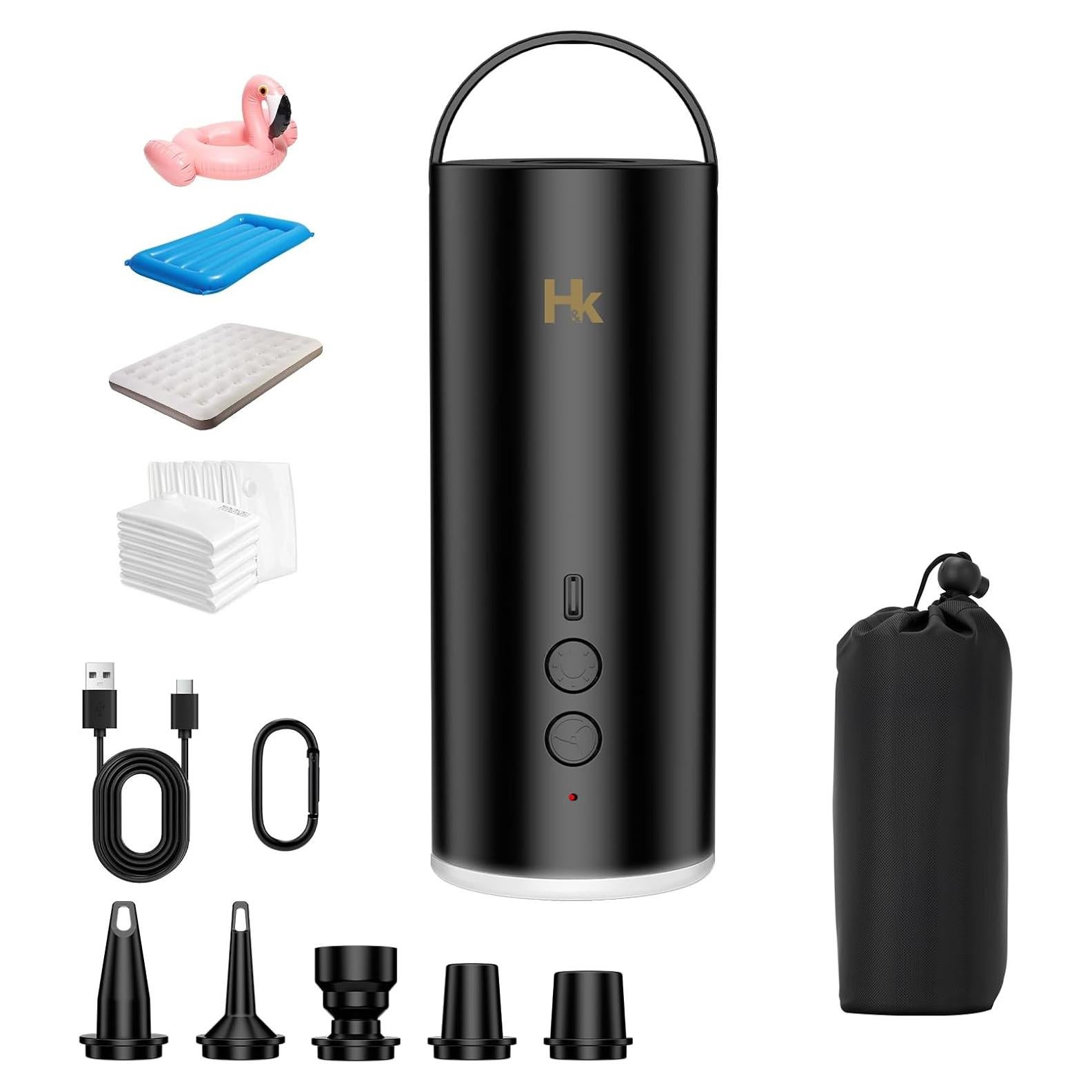 Bomba de Aire Eléctrica HK 4500mAh Mini para Inflables