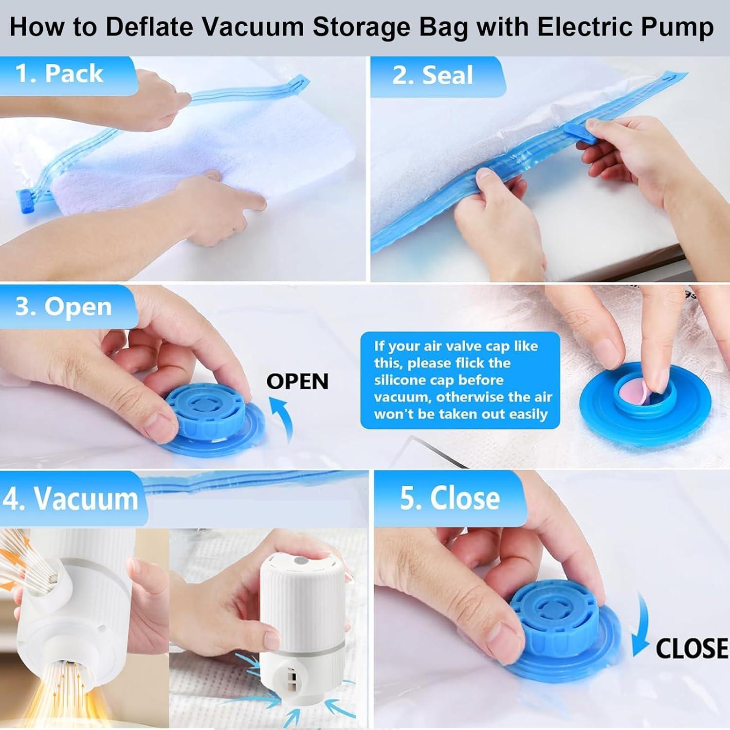 Bomba de aire eléctrica 2 en 1 Atojarkle para inflables y bolsas