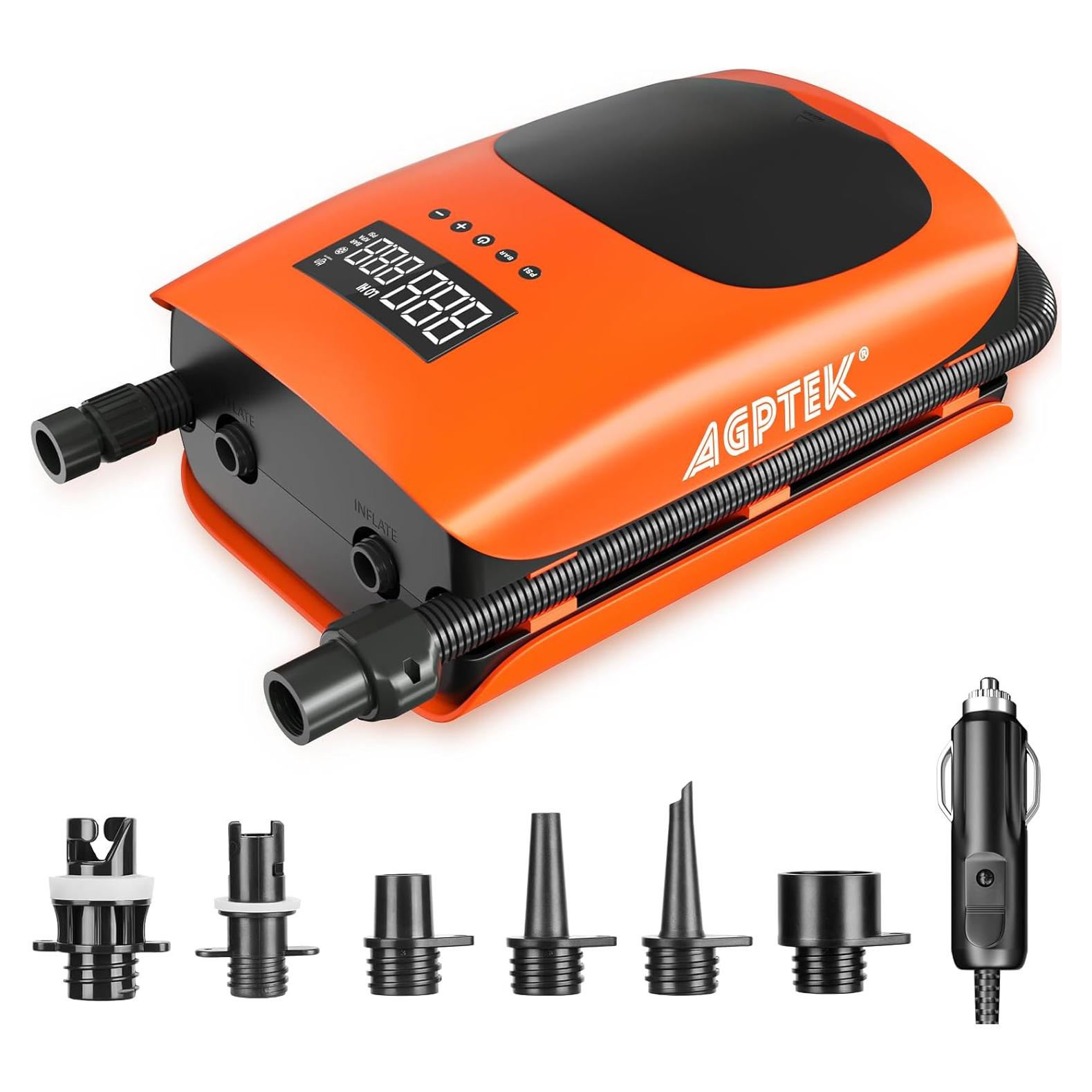 Bomba de Aire Eléctrica AGPTEK 22 PSI para Tabla de Paddle
