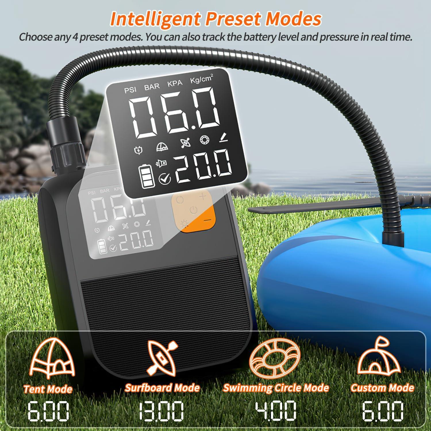 Bomba de Aire Eléctrica Fisca XD-ZP01-3 25PSI Portátil