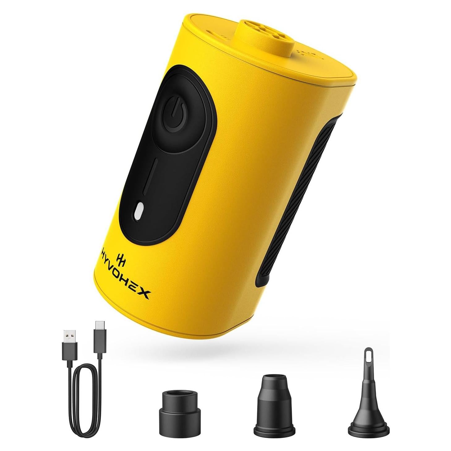 Bomba de Aire Eléctrica HYVOHEX HB2 4000mAh 360L/min Amarillo