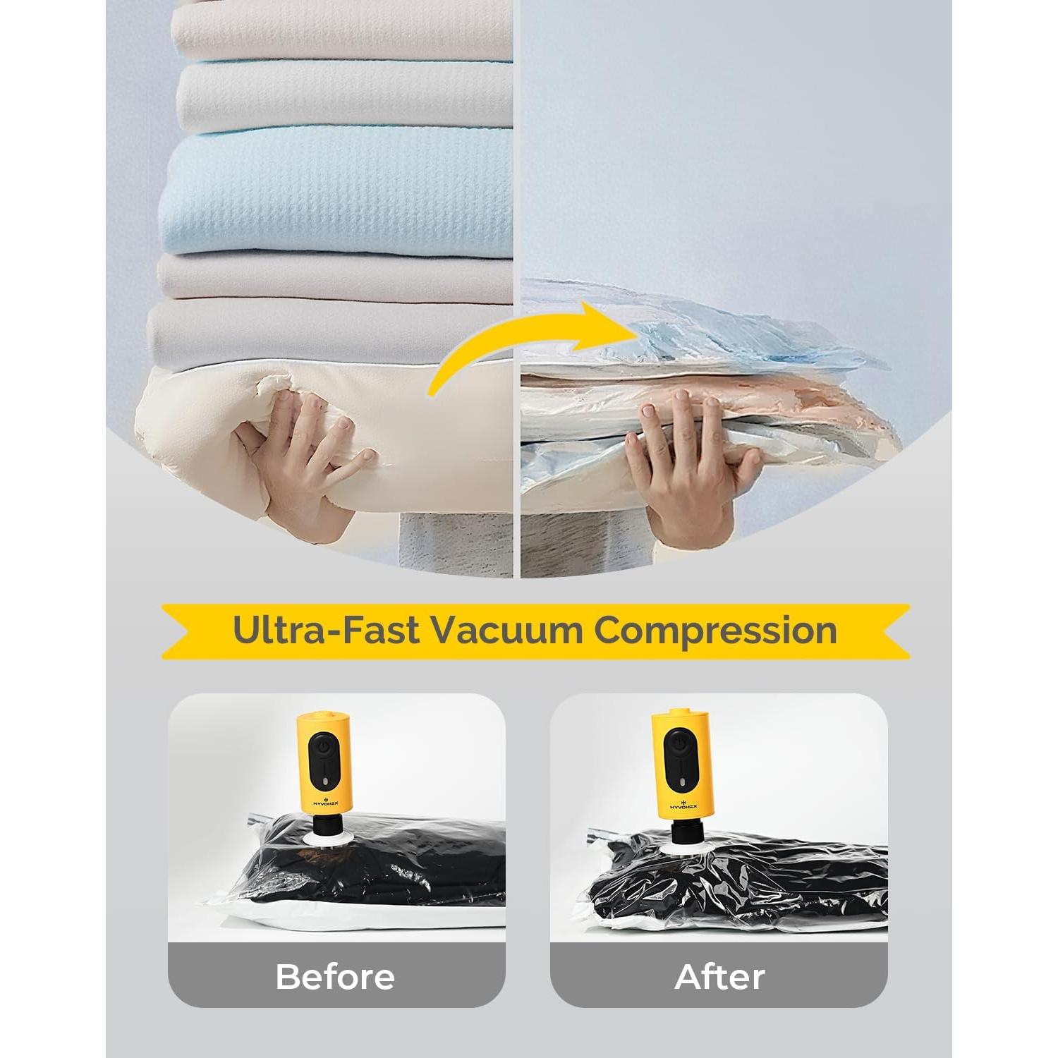 Bomba de Aire Eléctrica HYVOHEX HB2 4000mAh 360L/min Amarillo