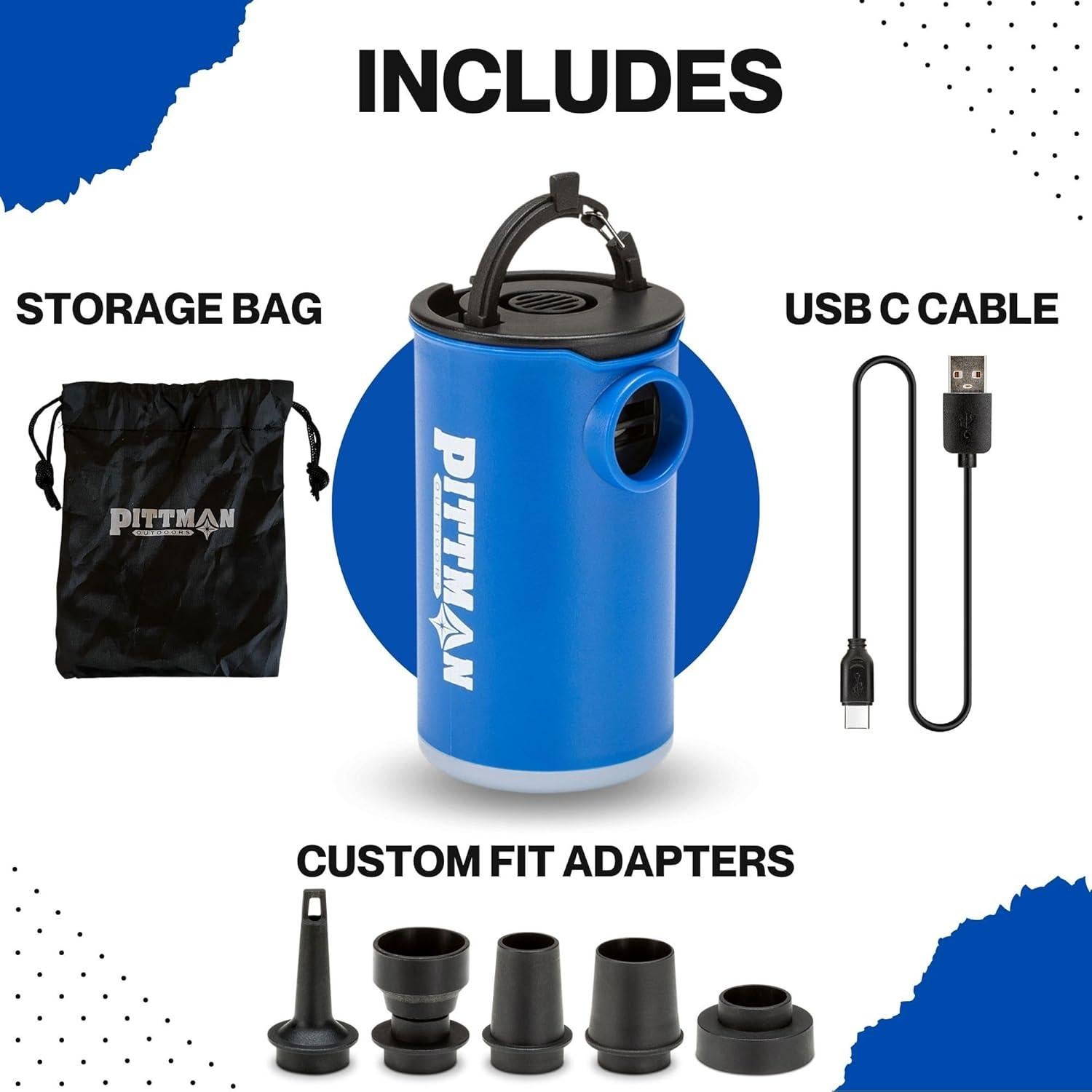 Bomba de Aire Portátil Pittman Outdoors PPI-MINI_PMP 300 L/min