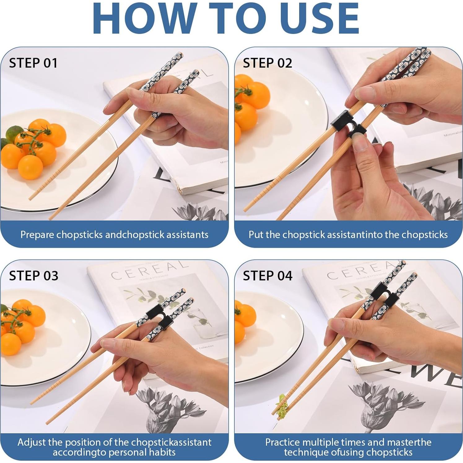 Set de 5 Pares de Palillos de Entrenamiento HurOutd 22.5 cm