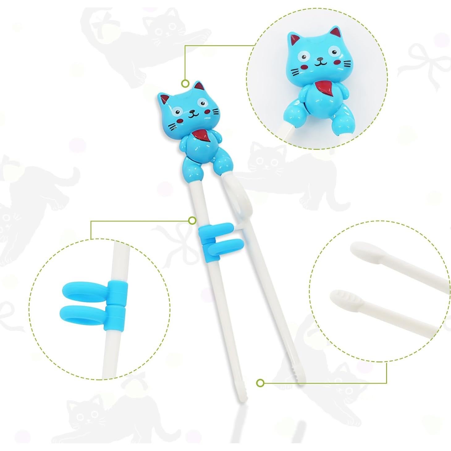 8 Pares de Palillos de Entrenamiento para Niños Braxan