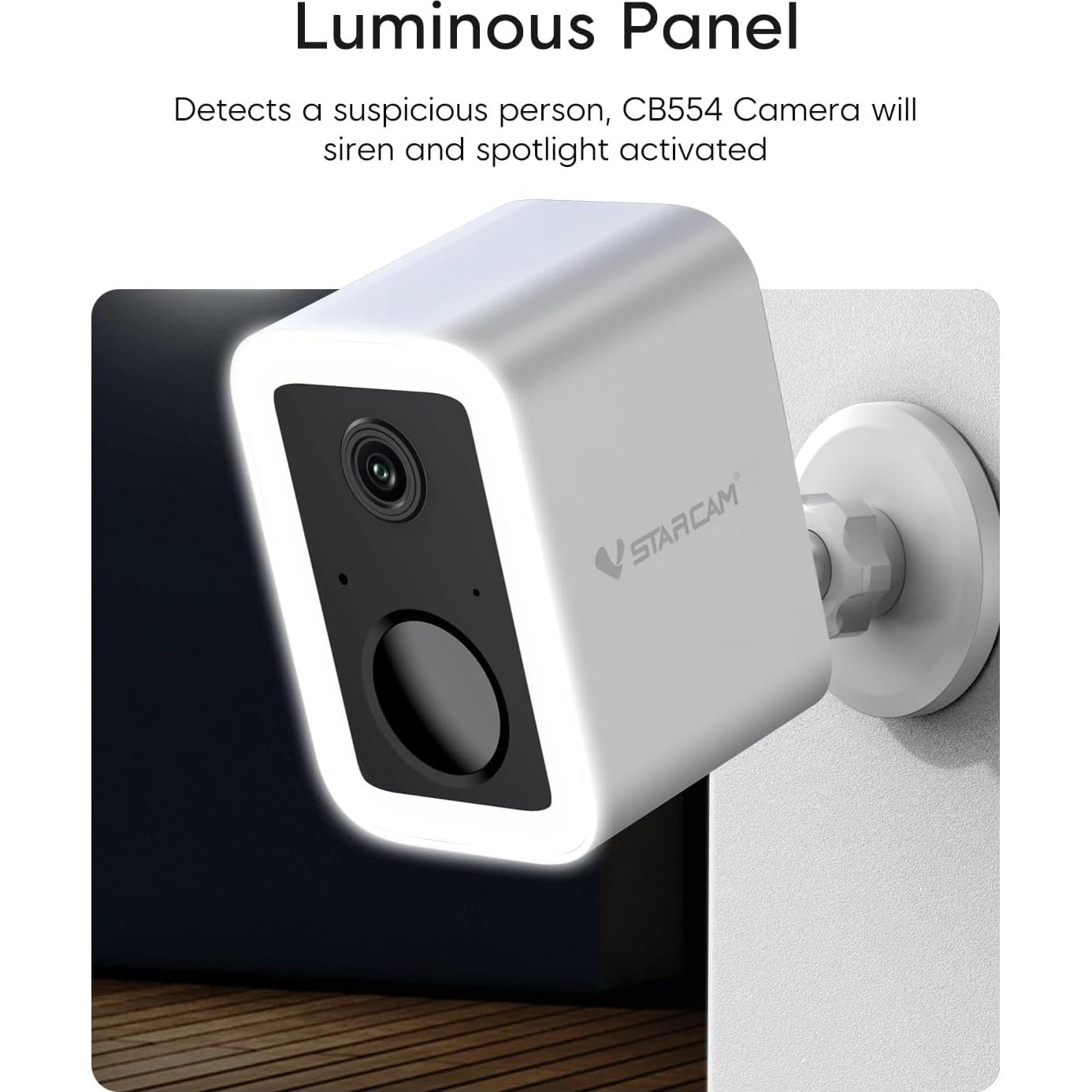 Cámara Exterior VSTARCAM 2K WiFi con Visión Nocturna a Color