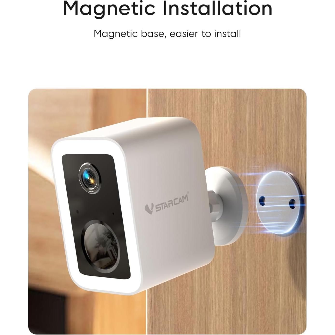 Cámara Exterior VSTARCAM 2K WiFi con Visión Nocturna a Color