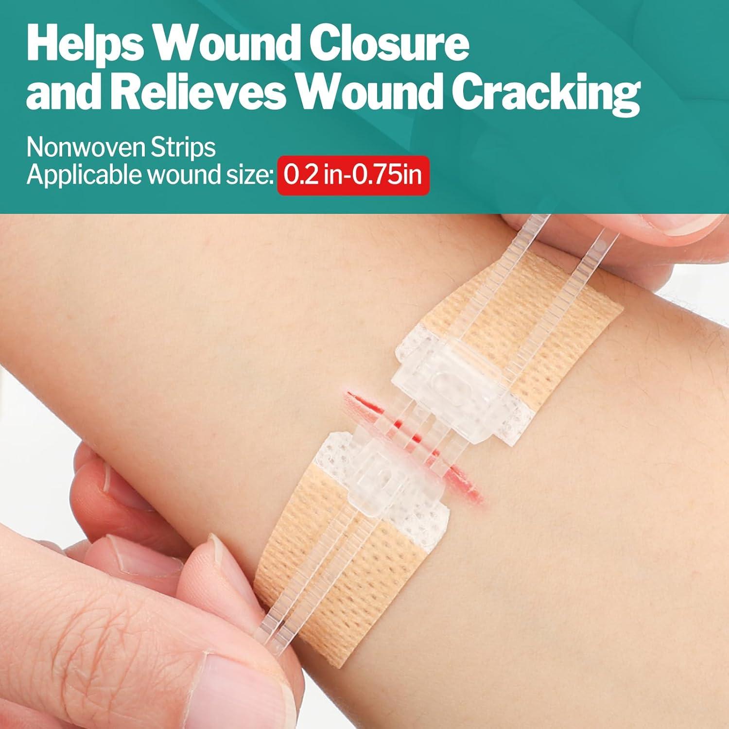 Kit de Cierre de Heridas AZEN 28 Piezas Vendajes Mariposa