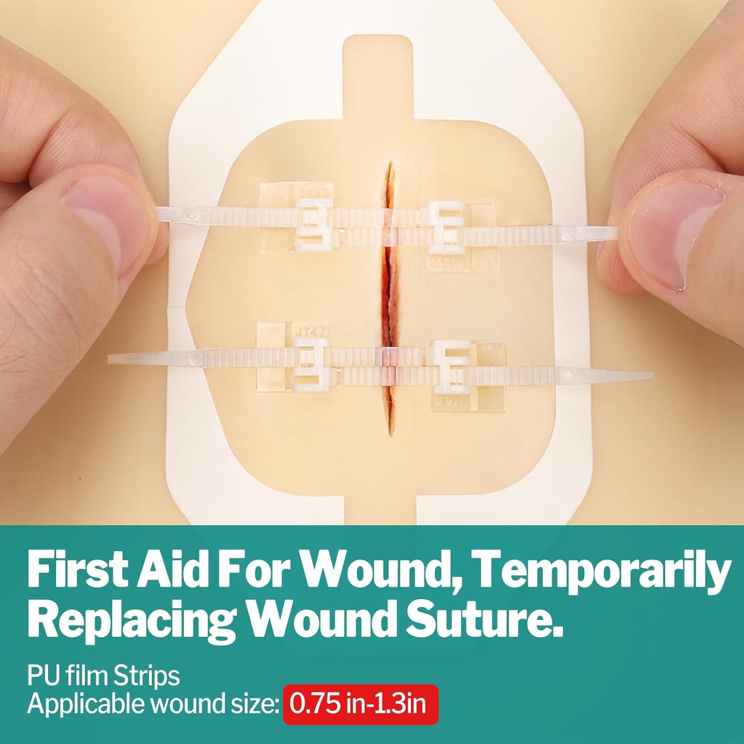 Kit de Cierre de Heridas AZEN 28 Piezas Vendajes Mariposa