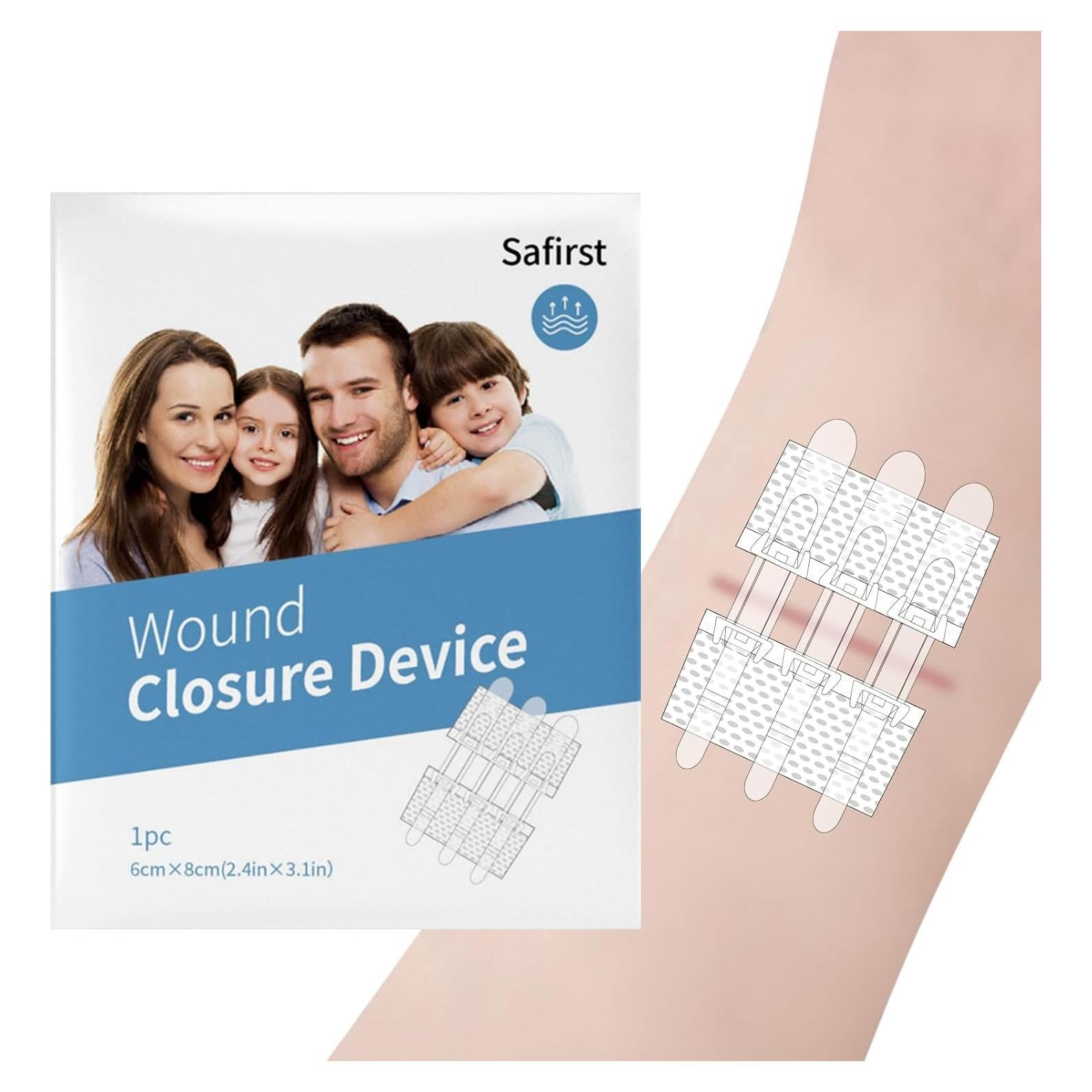 Kit de Cierre de Heridas Mariposa 6x8cm Vendas Autoadhesivas