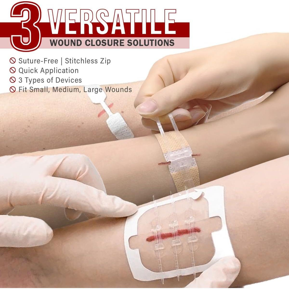 Kit de Cierre de Heridas Sin Suturas Everlit Care - 28 Piezas