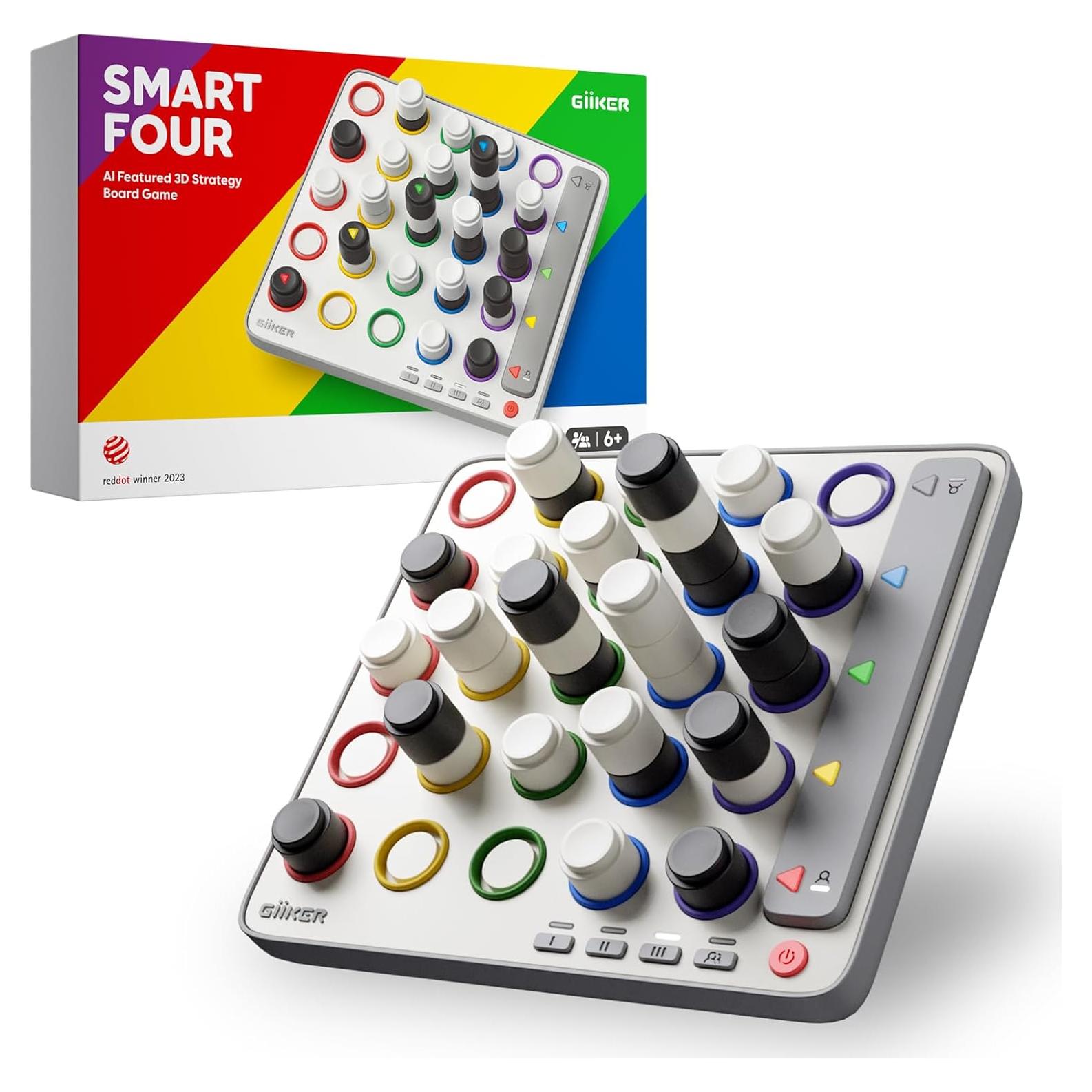 Juego de Estrategia 3D GiiKER Smart Four para 1-2 Jugadores