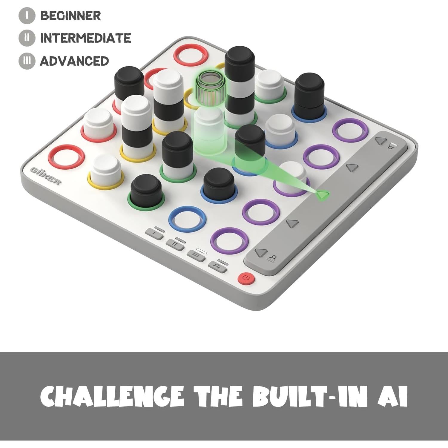 Juego de Estrategia 3D GiiKER Smart Four para 1-2 Jugadores