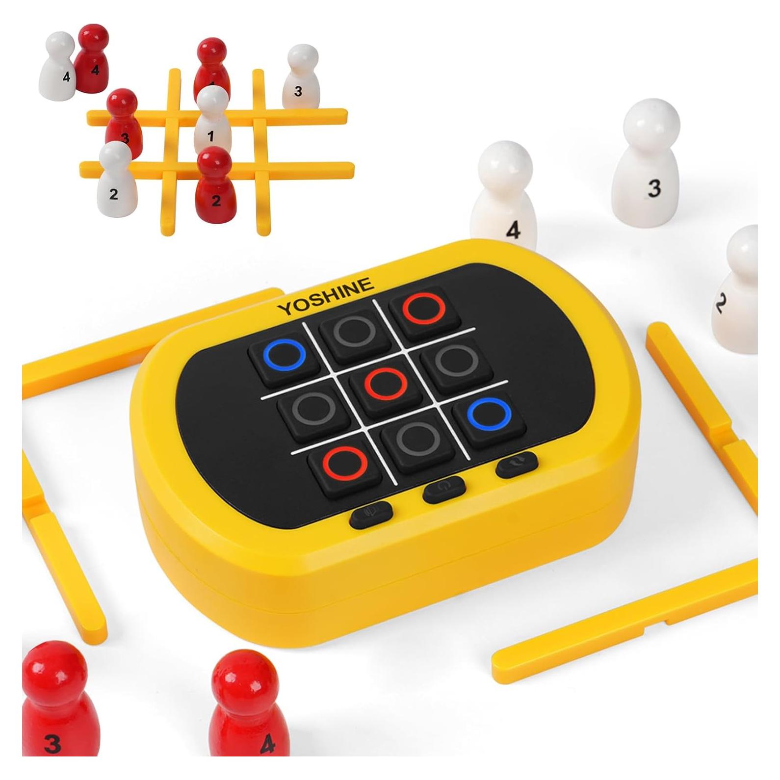 Juego Electrónico de Tres en Raya YOSHINE 5 en 1 Portátil