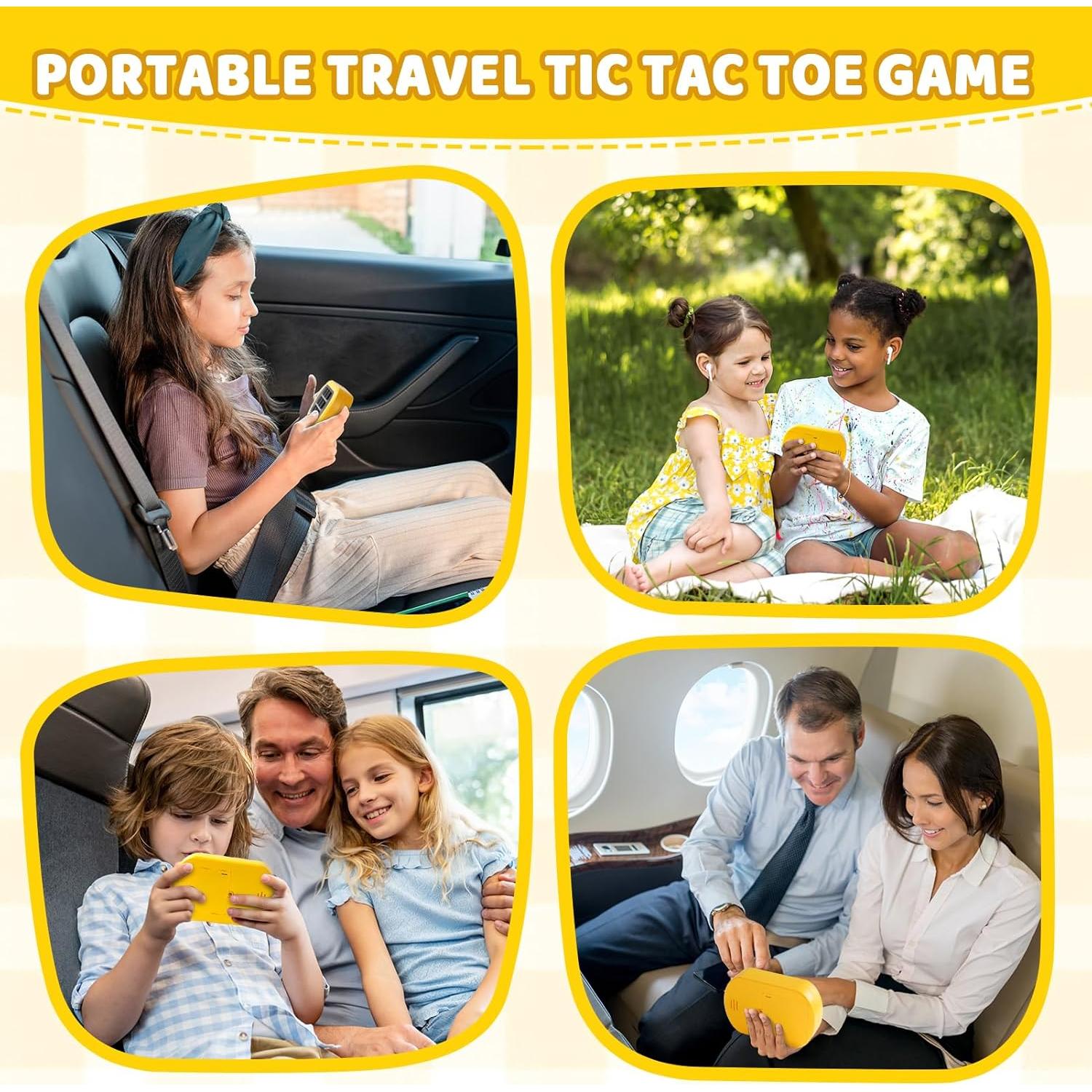 Juego Electrónico de Tres en Raya YOSHINE 5 en 1 Portátil