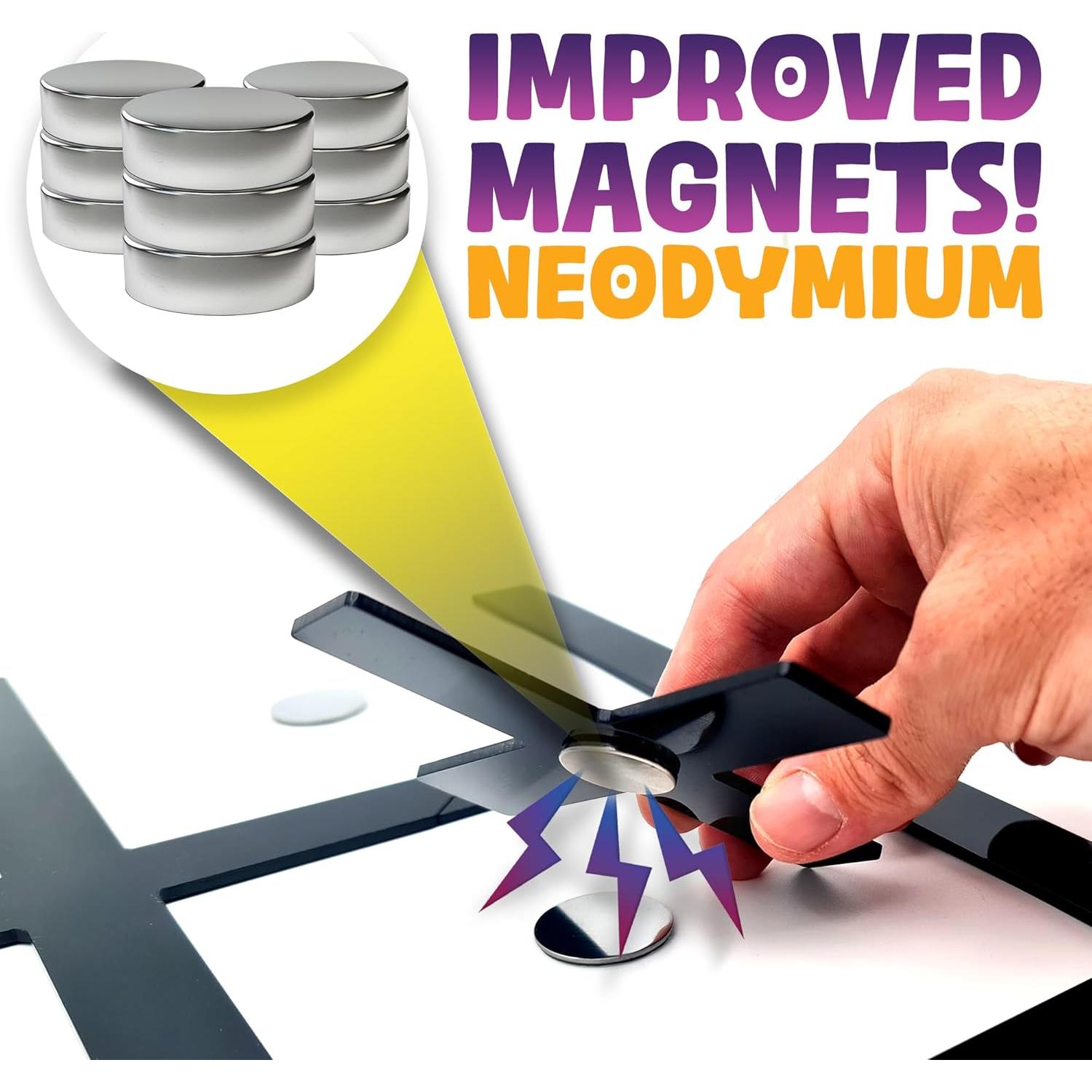 Juego de Tres en Raya Magnético HMmagnets para Pared 43x43cm