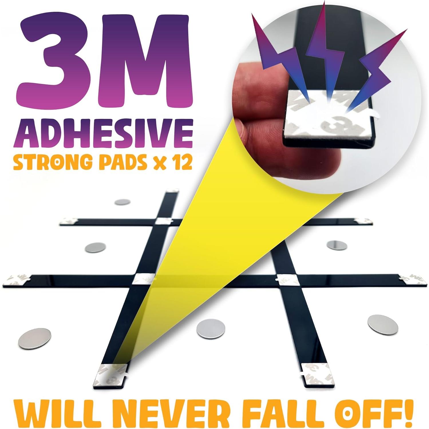 Juego de Tres en Raya Magnético HMmagnets para Pared 43x43cm