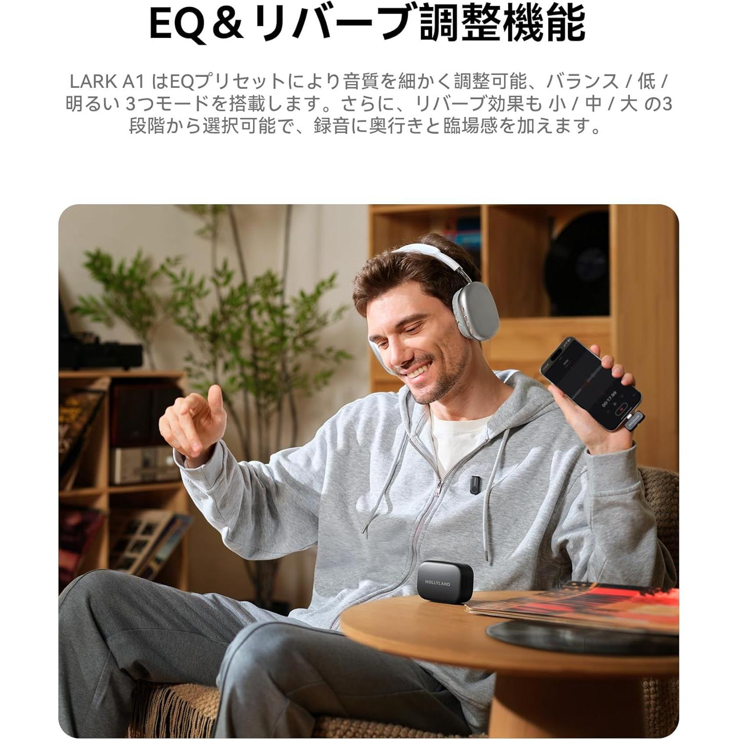 Micrófono Inalámbrico Hollyland Lark A1 con Estuche de Carga