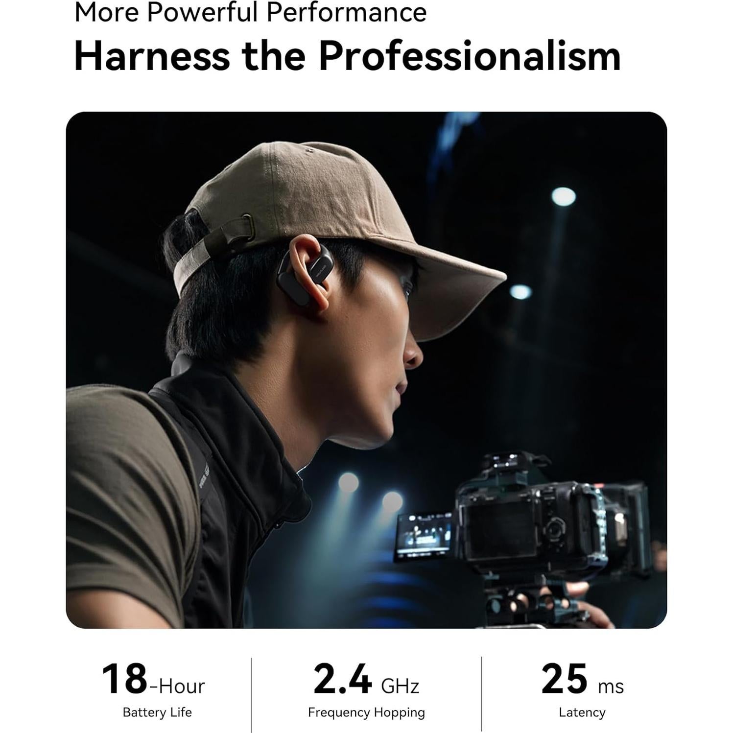 Auriculares Inalámbricos Hollyland Lark MAX 2 con Monitoreo 2.4GHz