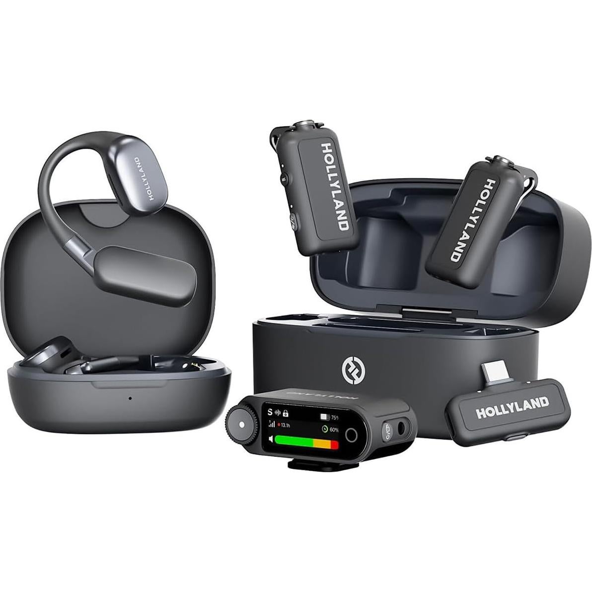 Micrófono Lavalier Inalámbrico Hollyland Lark MAX 2 para 2 Personas