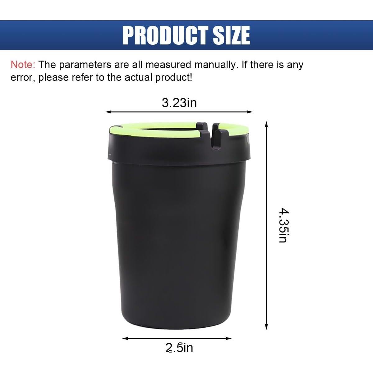 Cenicero de Auto Tuxihapp 5PCS Sin Humo Brilla en Oscuridad