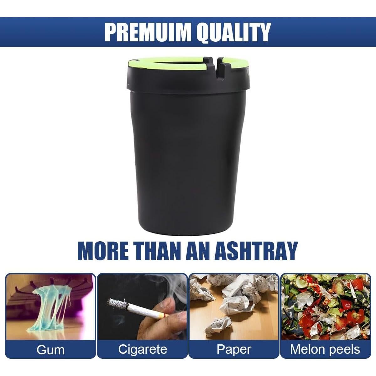 Cenicero de Auto Tuxihapp 5PCS Sin Humo Brilla en Oscuridad