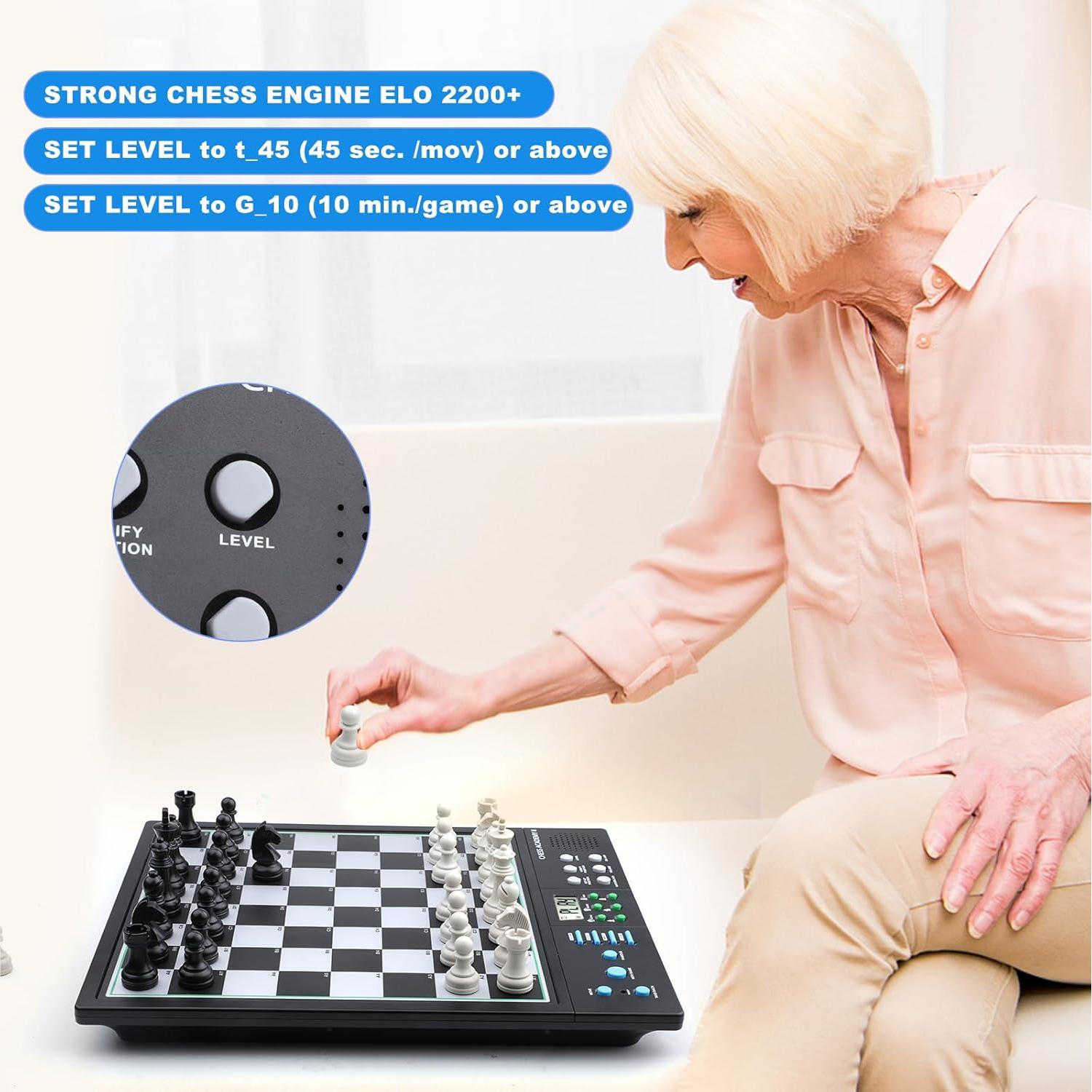 Conjunto de Ajedrez Electrónico APM CETL LC2B con Motor ELO 2200+