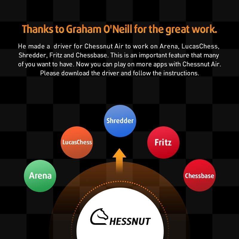 Juego de Ajedrez Electrónico Chessnut Air+ con Tablero de Madera