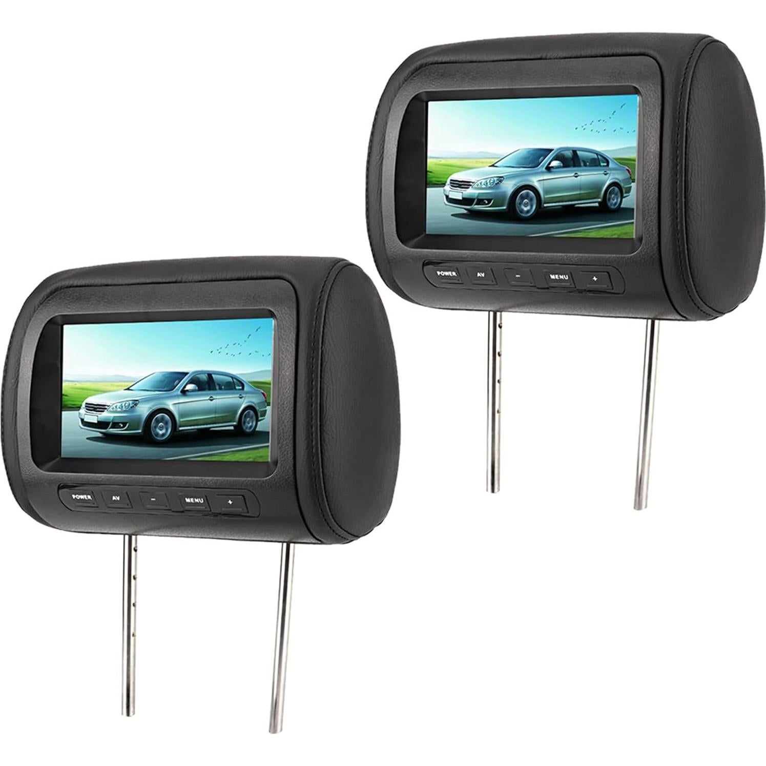Monitores de Reposacabezas 7" HD Akozon para Coche - 2 Piezas