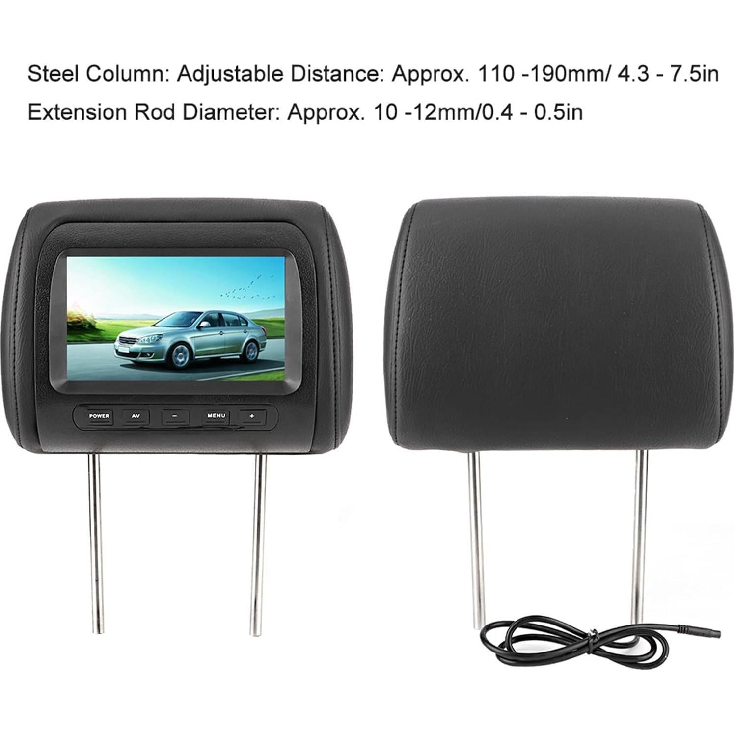 Monitores de Reposacabezas 7" HD Akozon para Coche - 2 Piezas