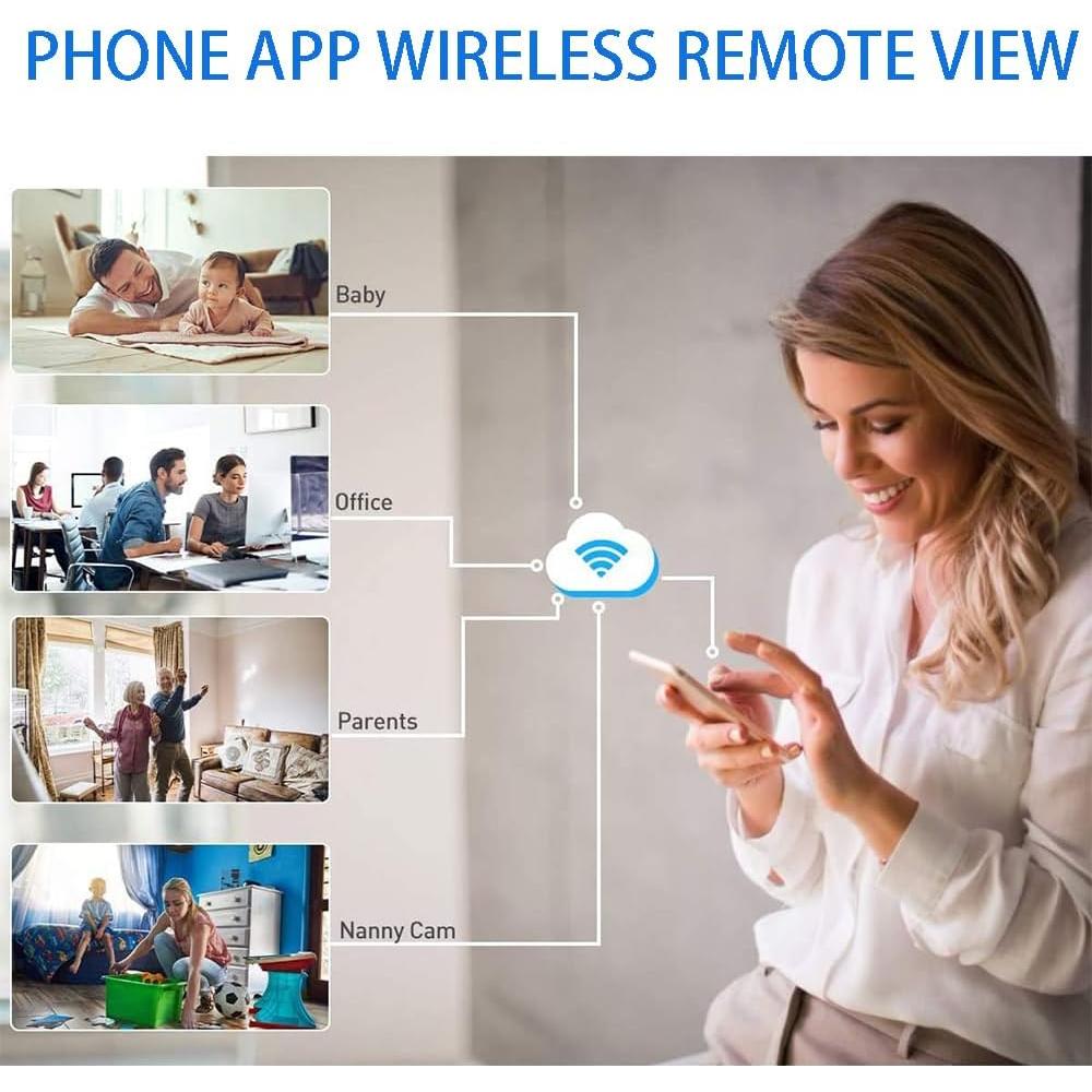 Cámara de Seguridad Inalámbrica 4K ZHOUCXZDA Mini HD