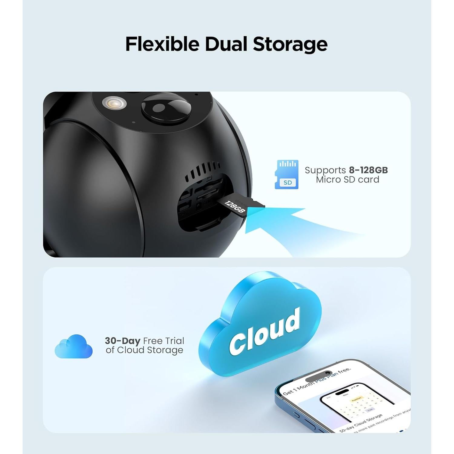 Cámara de Seguridad Solar 4G TOAIOHO 2K Inalámbrica Exterior