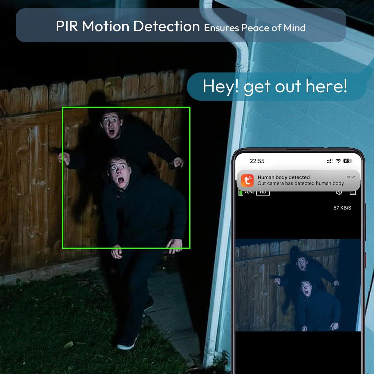 Cámaras de Seguridad Inalámbricas RICHCHO 4PC 2K Solar IP66