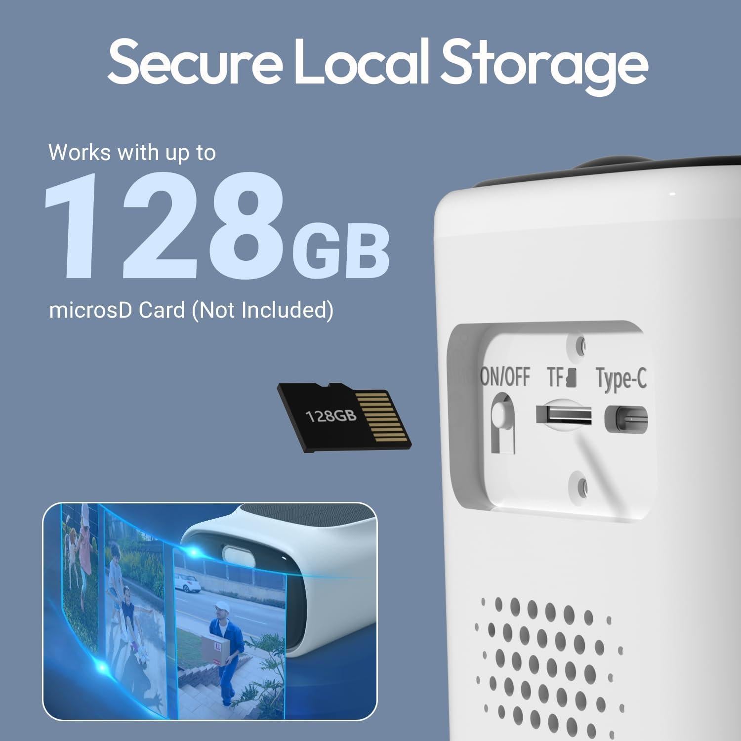 Cámaras de Seguridad Inalámbricas RICHCHO 4PC 2K Solar IP66