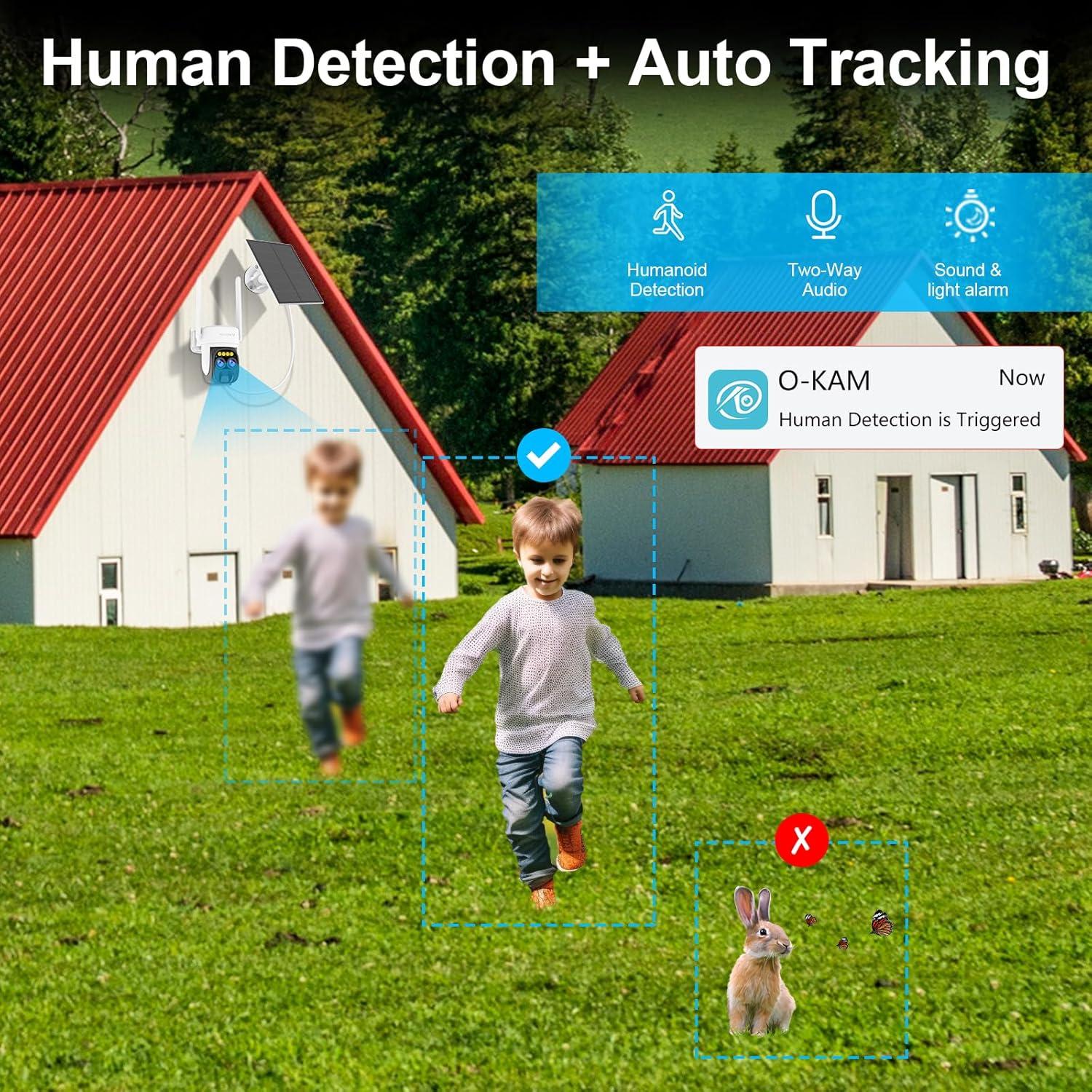 Cámara Solar VSTARCAM Doble Lente 2K UHD Inalámbrica IP66