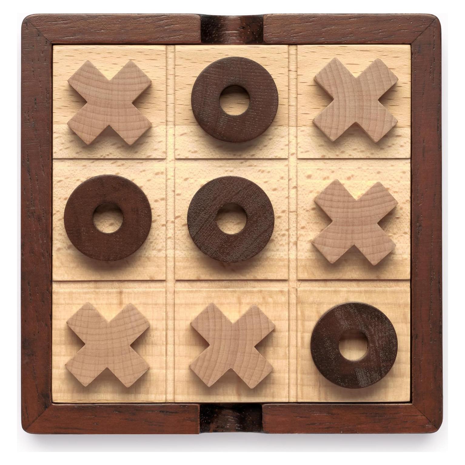 Juego de Tres en Raya de Madera Lingle 13.97 cm para 2 Jugadores