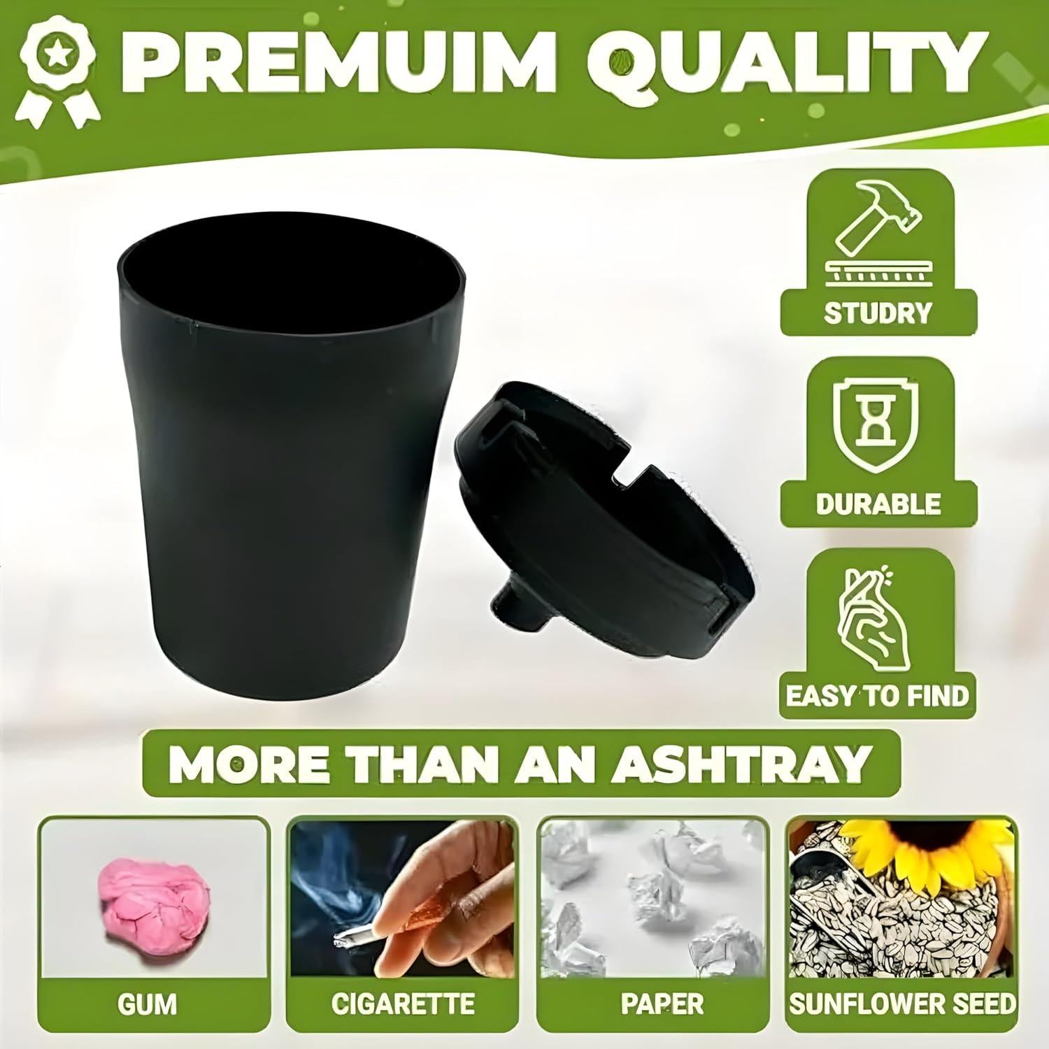 Cenicero Jumbo sin Humo para Automóvil Shop Life - Plástico Duradero